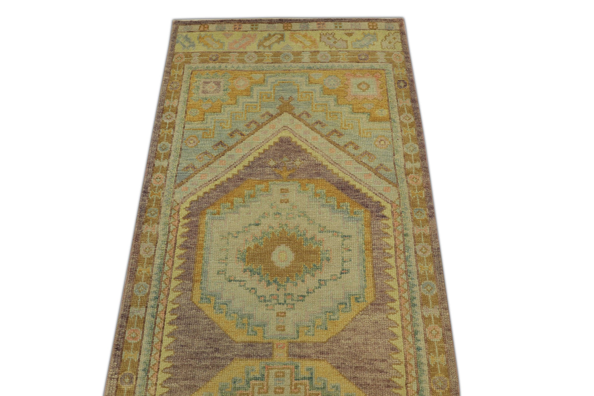 Turkish Oushak Rug 3'2" x 9'11" #1212