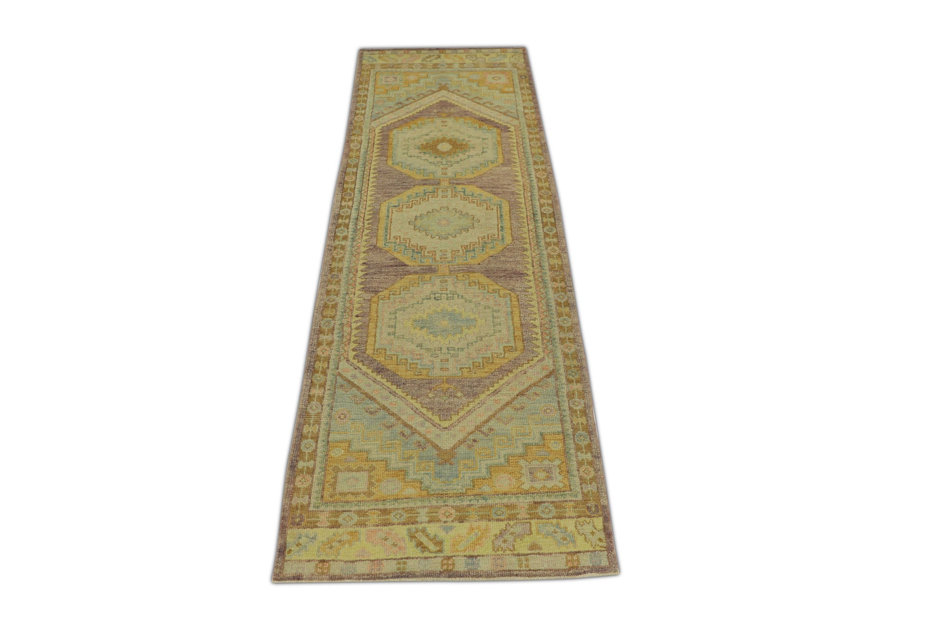 Turkish Oushak Rug 3'2" x 9'11" #1212