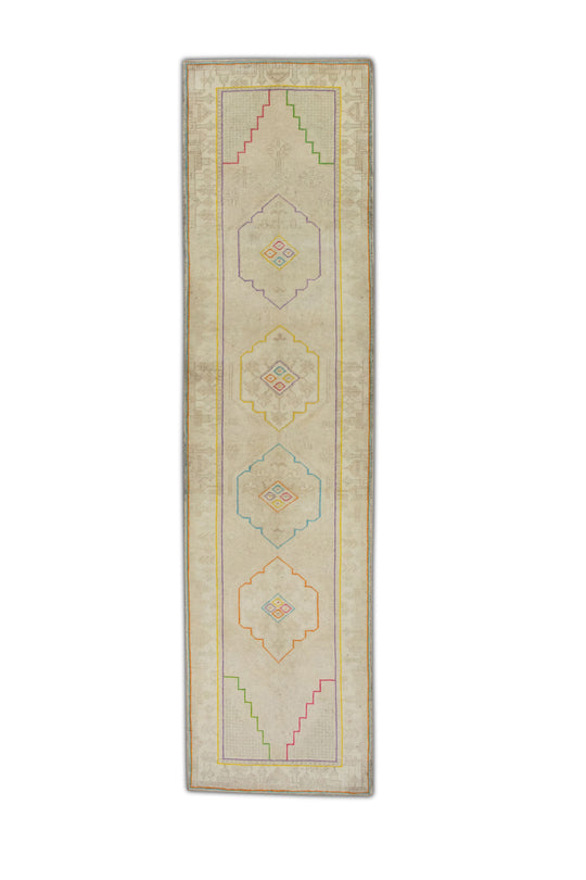 #252 Turkish Vintage Anatolian Rug  2'6" x 9'4"