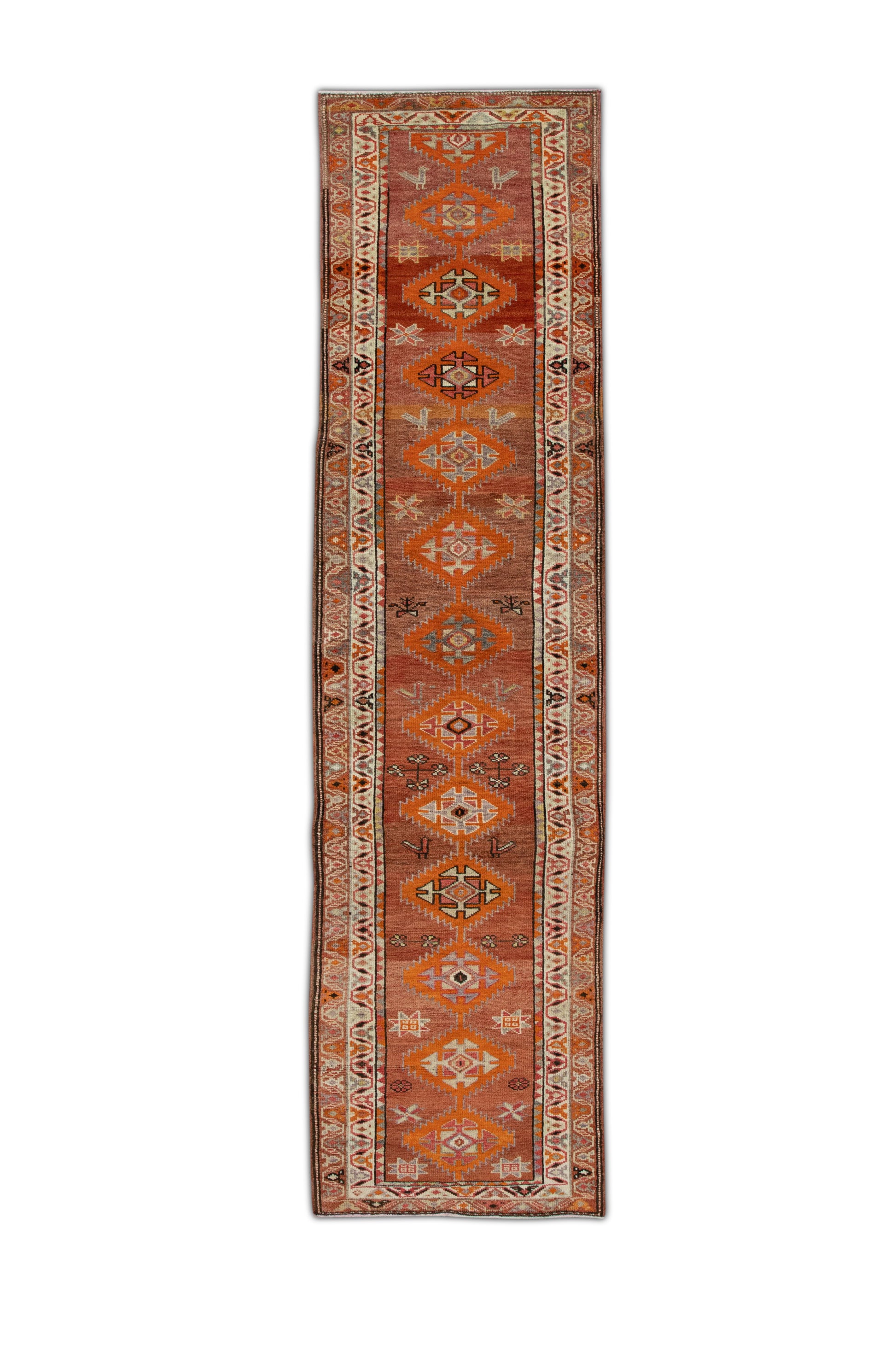 Turkish Vintage Anatolian Rug  2'8" x 11'6" #133