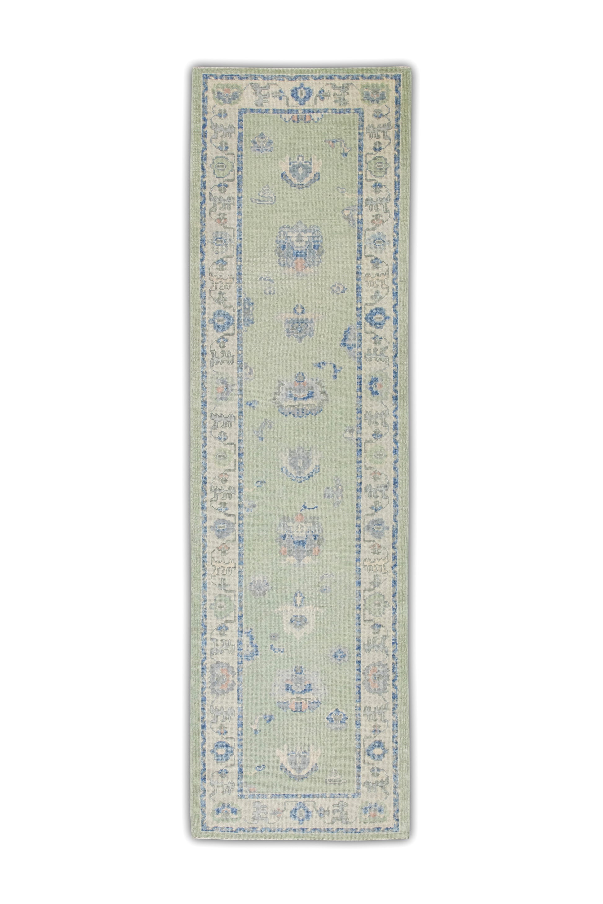Turkish Oushak Rug 3' x 10'5" #7007