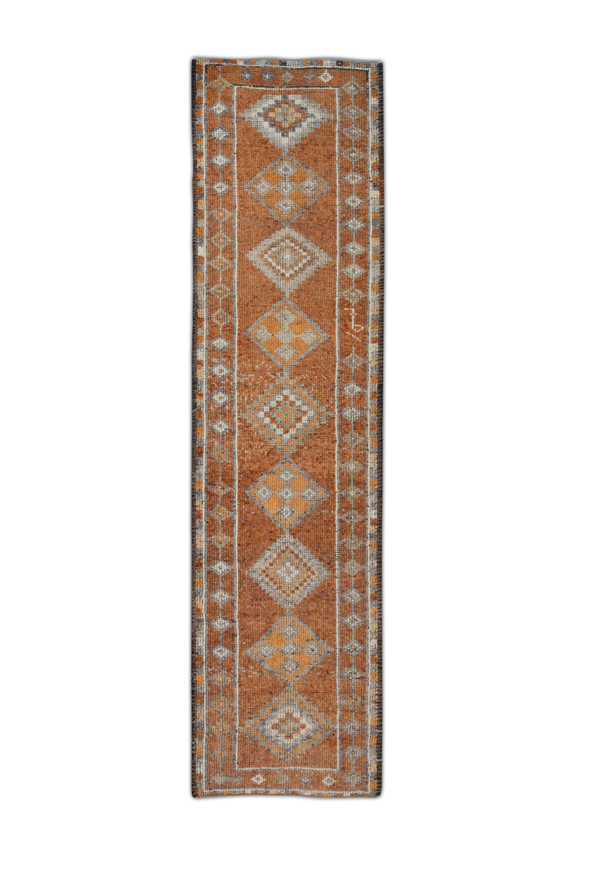 Turkish Vintage Anatolian Rug  3'1" x 11'11" #291