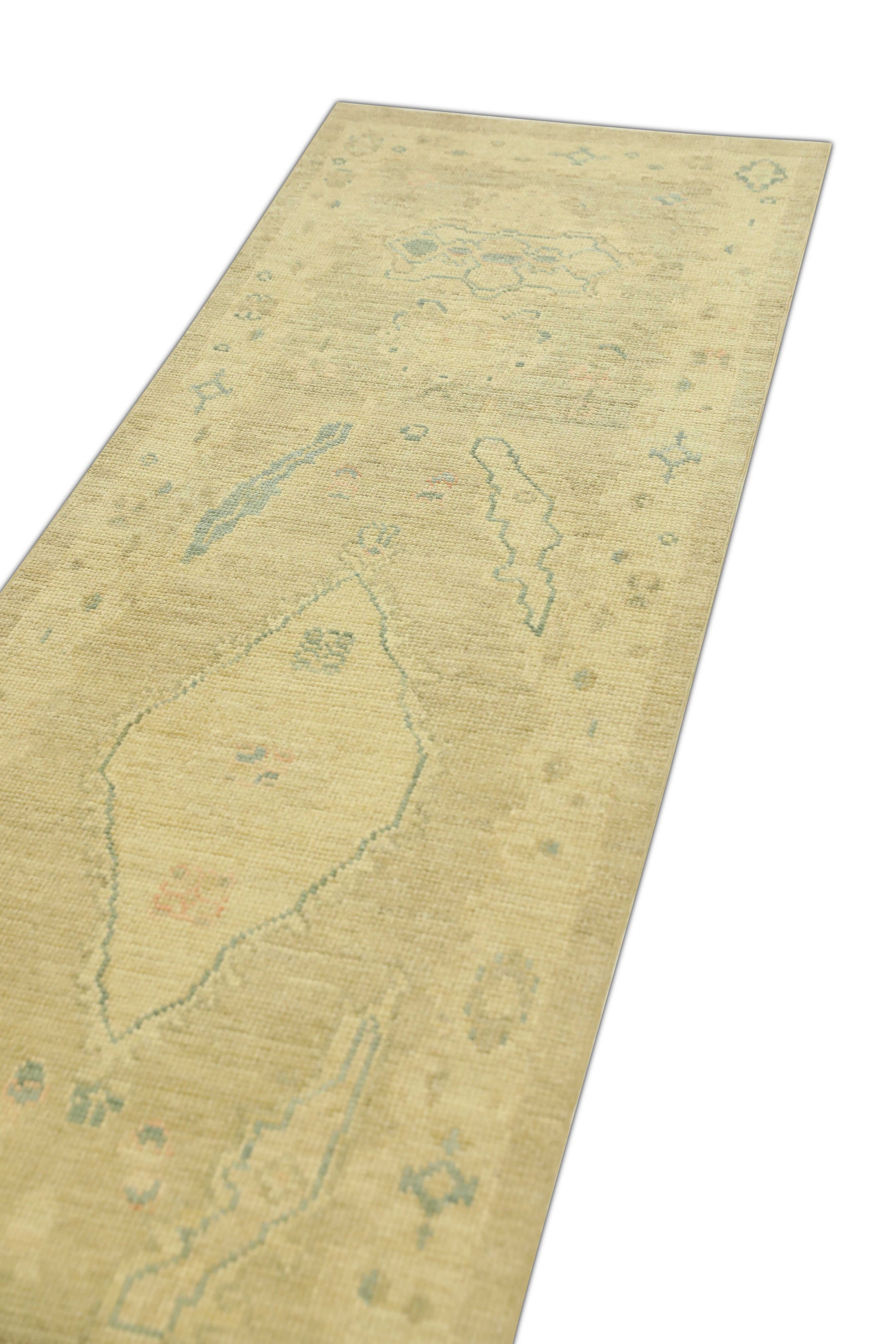 Turkish Oushak Rug 2'5" x 13'11" #614
