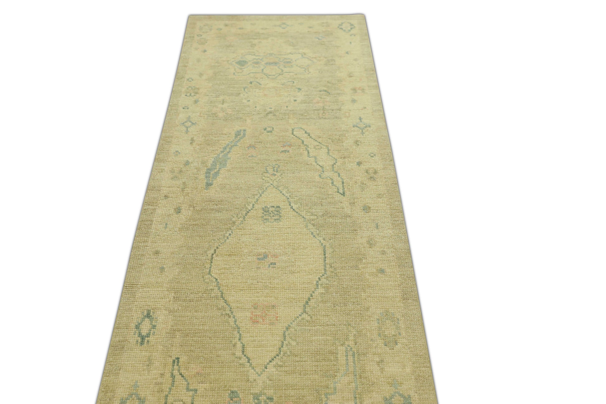 Turkish Oushak Rug 2'5" x 13'11" #614