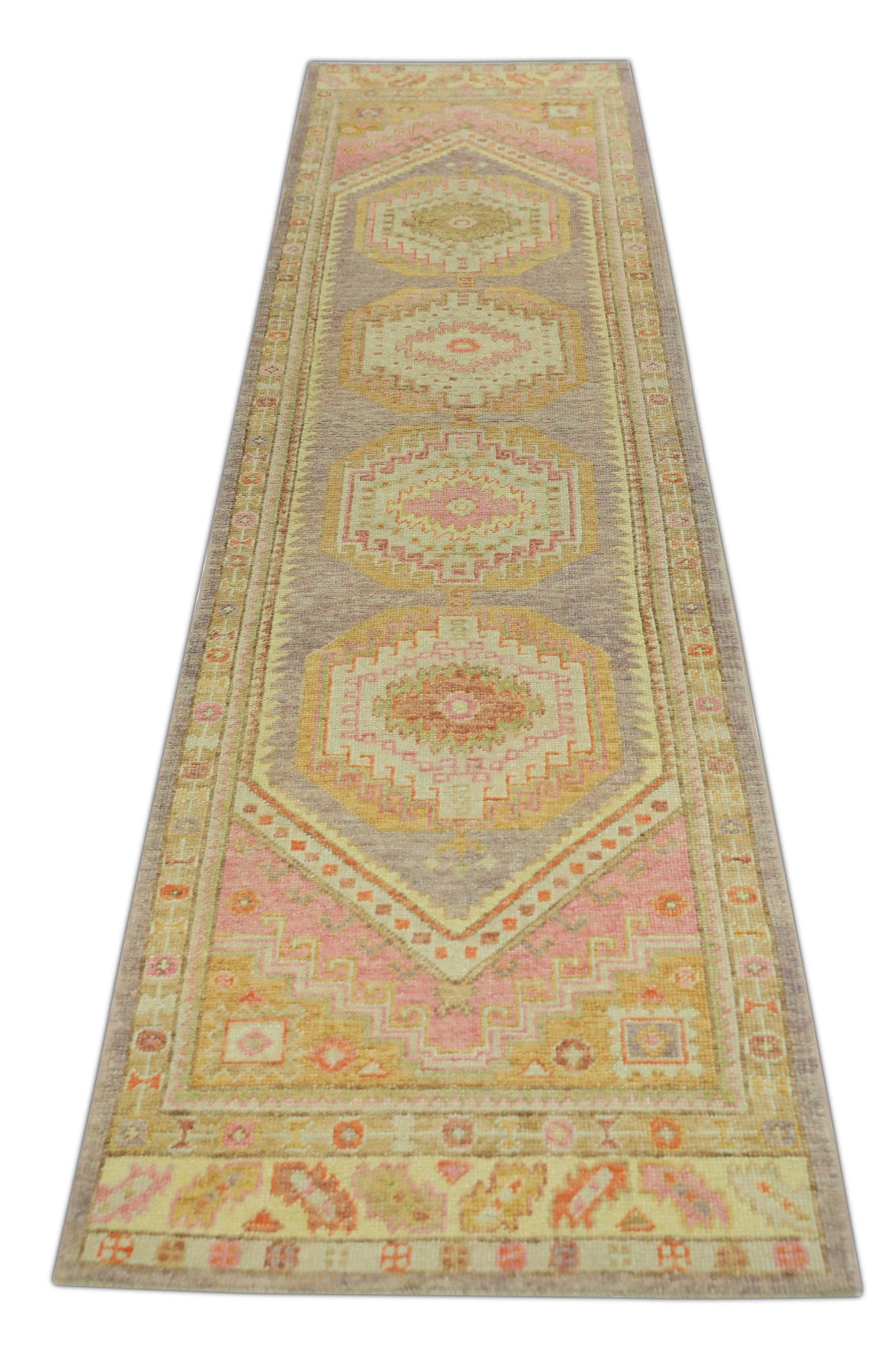 Turkish Oushak Rug 3' x 11'9" #882