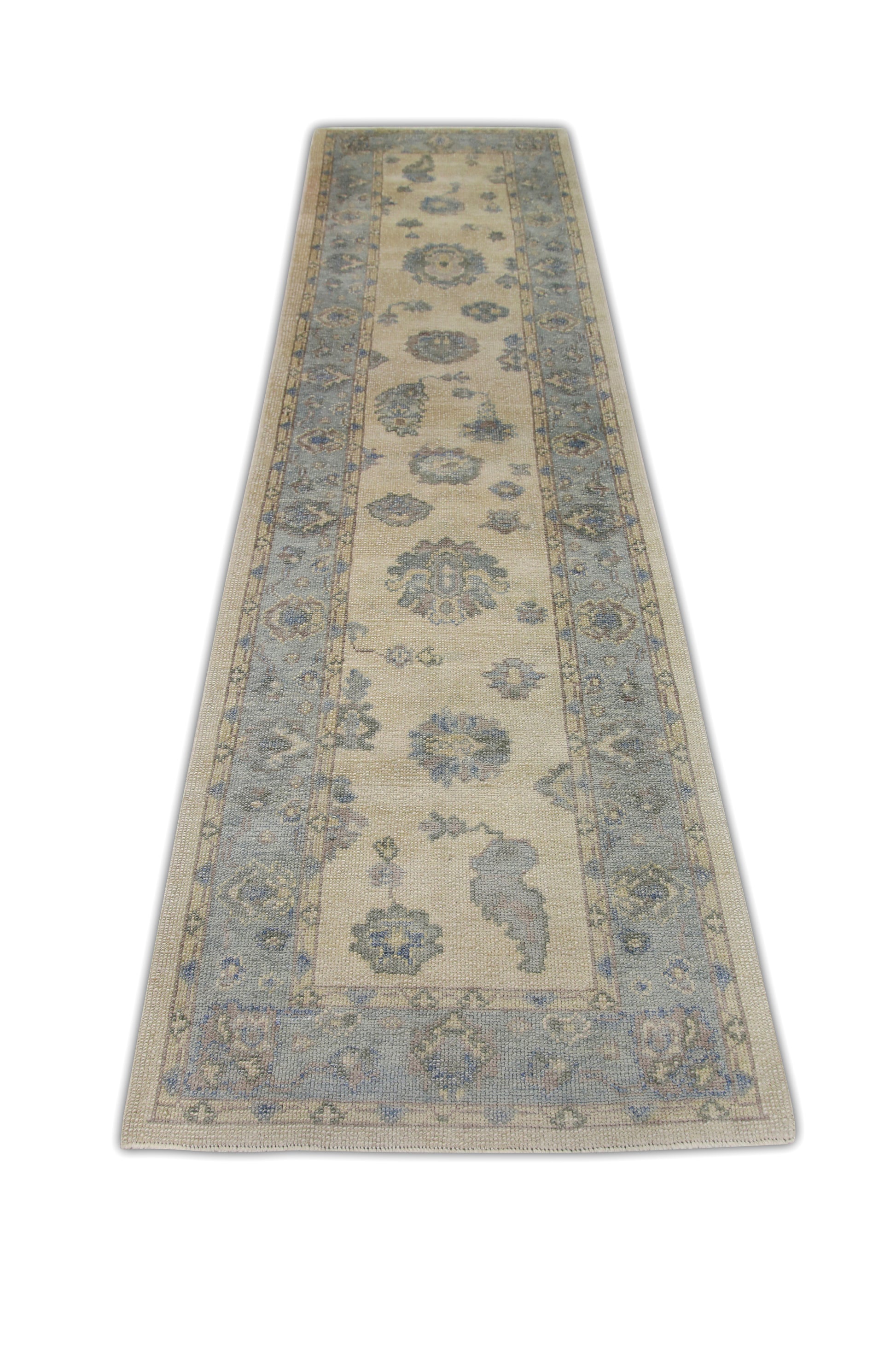 Turkish Oushak Rug 3' x 11' #5007