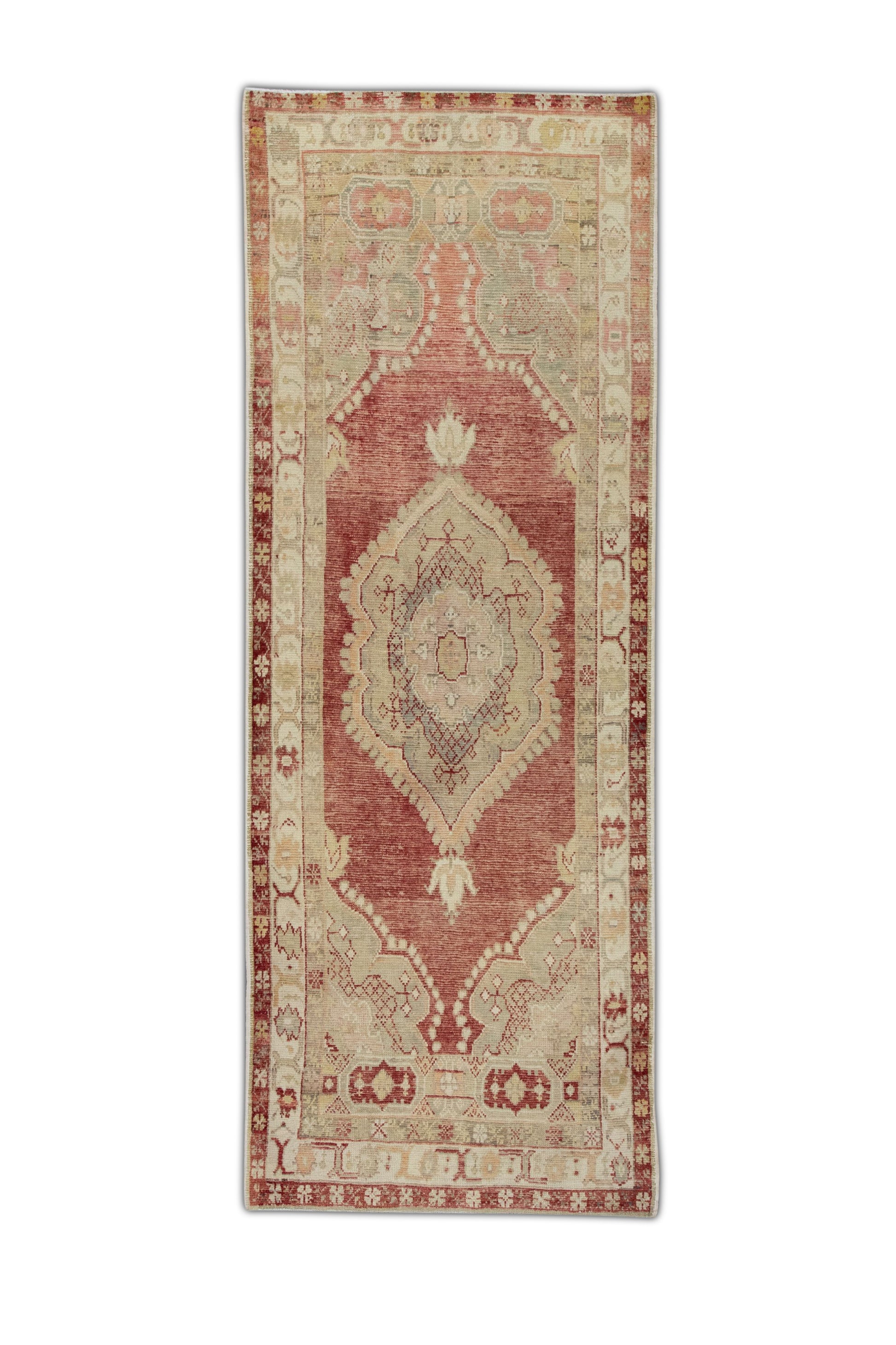 Turkish Vintage Anatolian Rug  3'5" x 9'5" #301