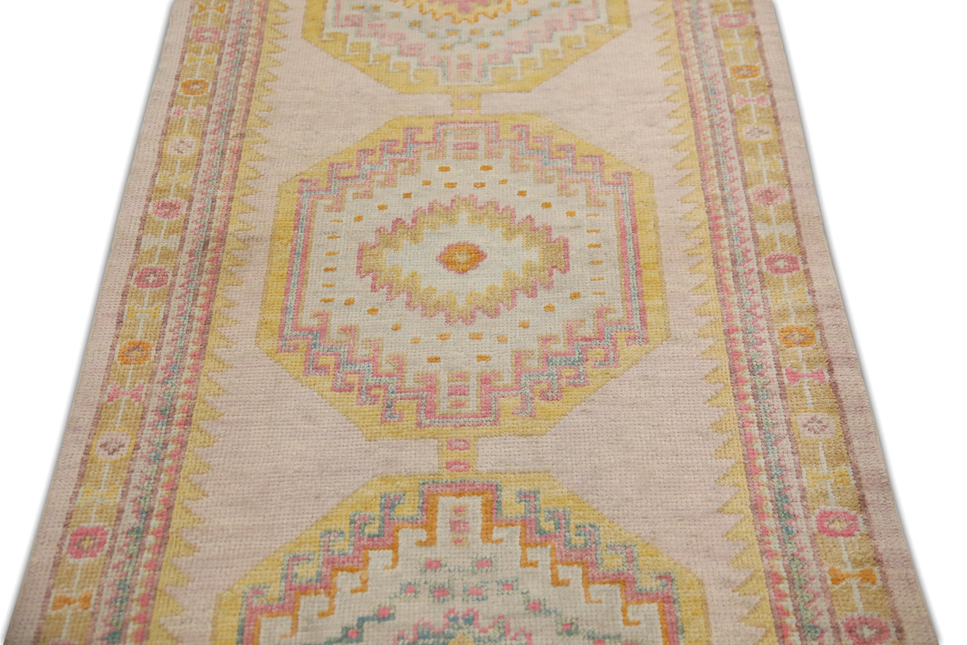 Turkish Oushak Rug 3' x 11'2" #735