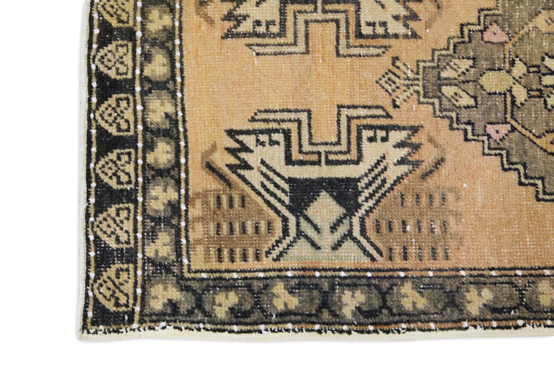 Oriental Hand Knotted Vintage Turkish Mini Rug 1'9" x 3'6" #8584