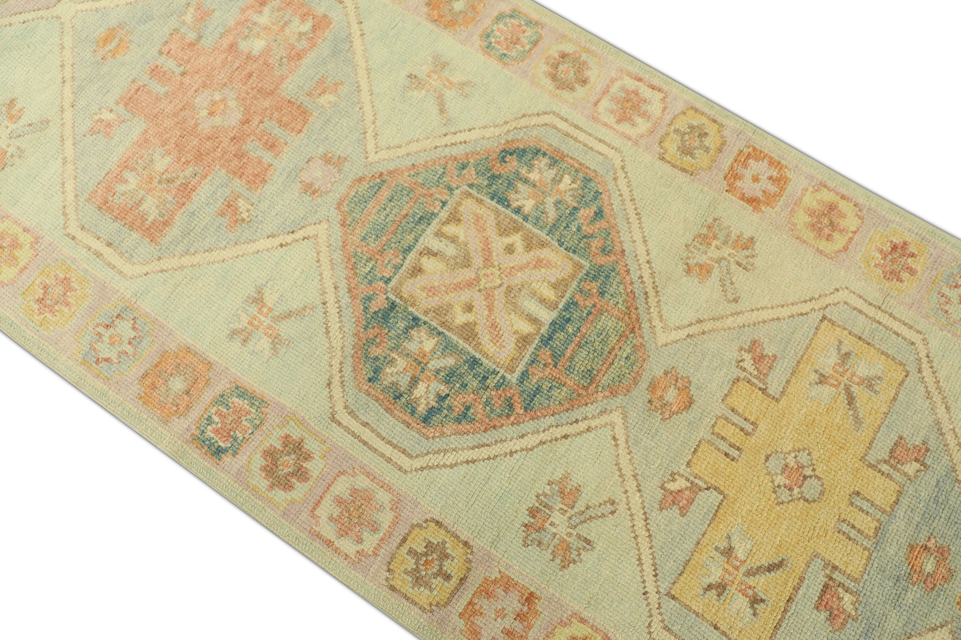 Turkish Oushak Rug 3' x 10'1" #1145