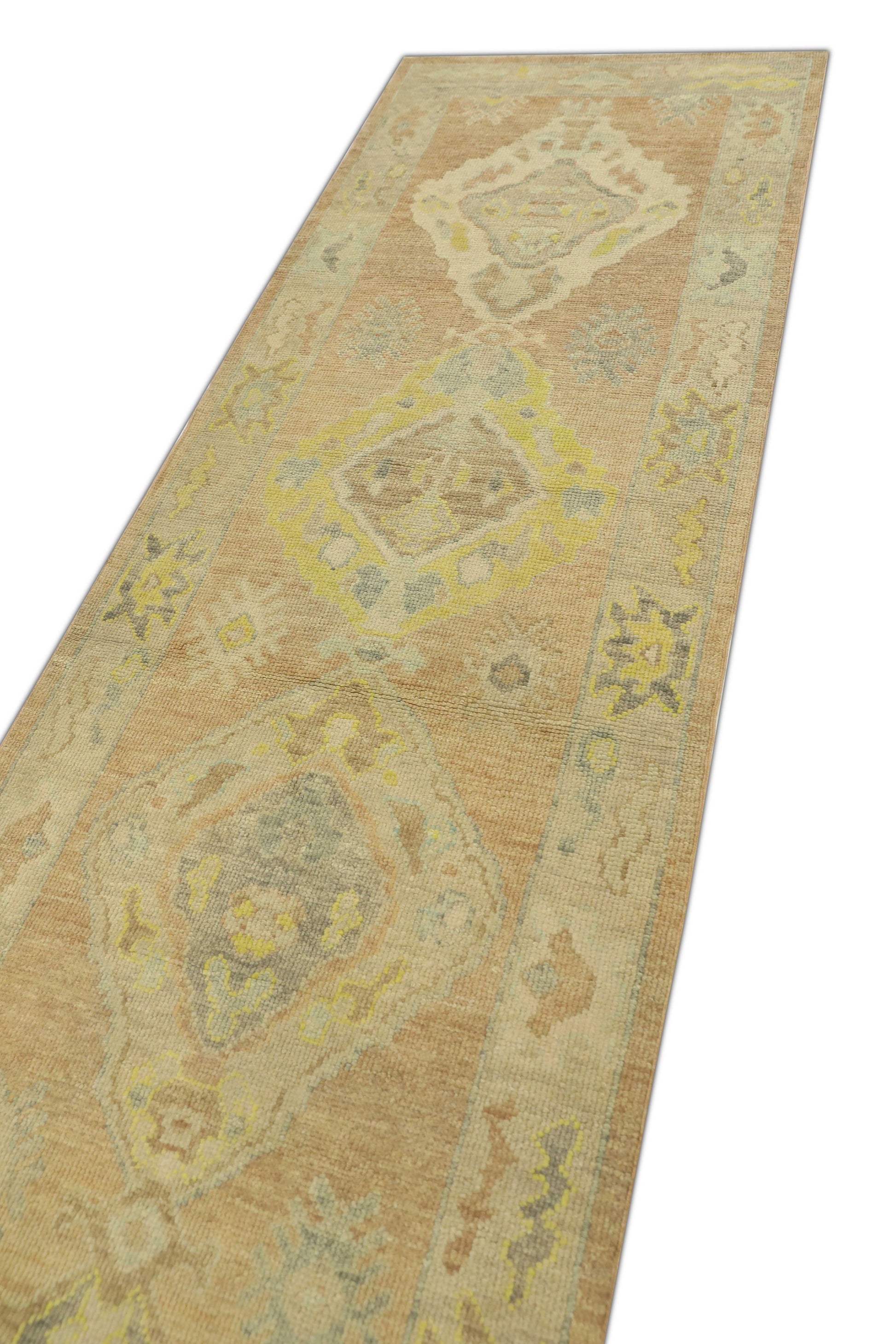 Turkish Oushak Rug 3' x 10'5" #1247