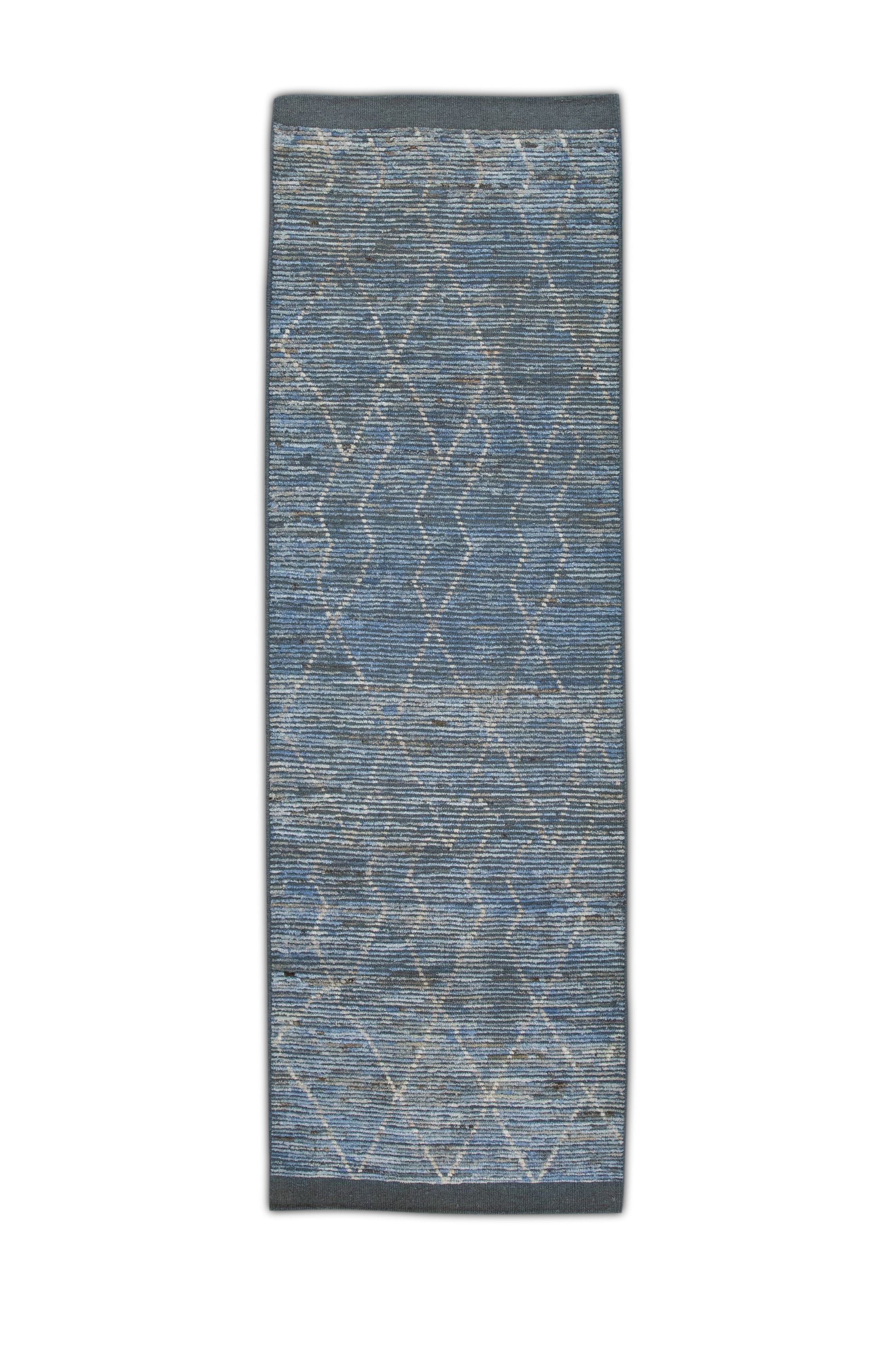 Turkish Tulu Rug Hand Knotted 2'9" x 8'7" #6007