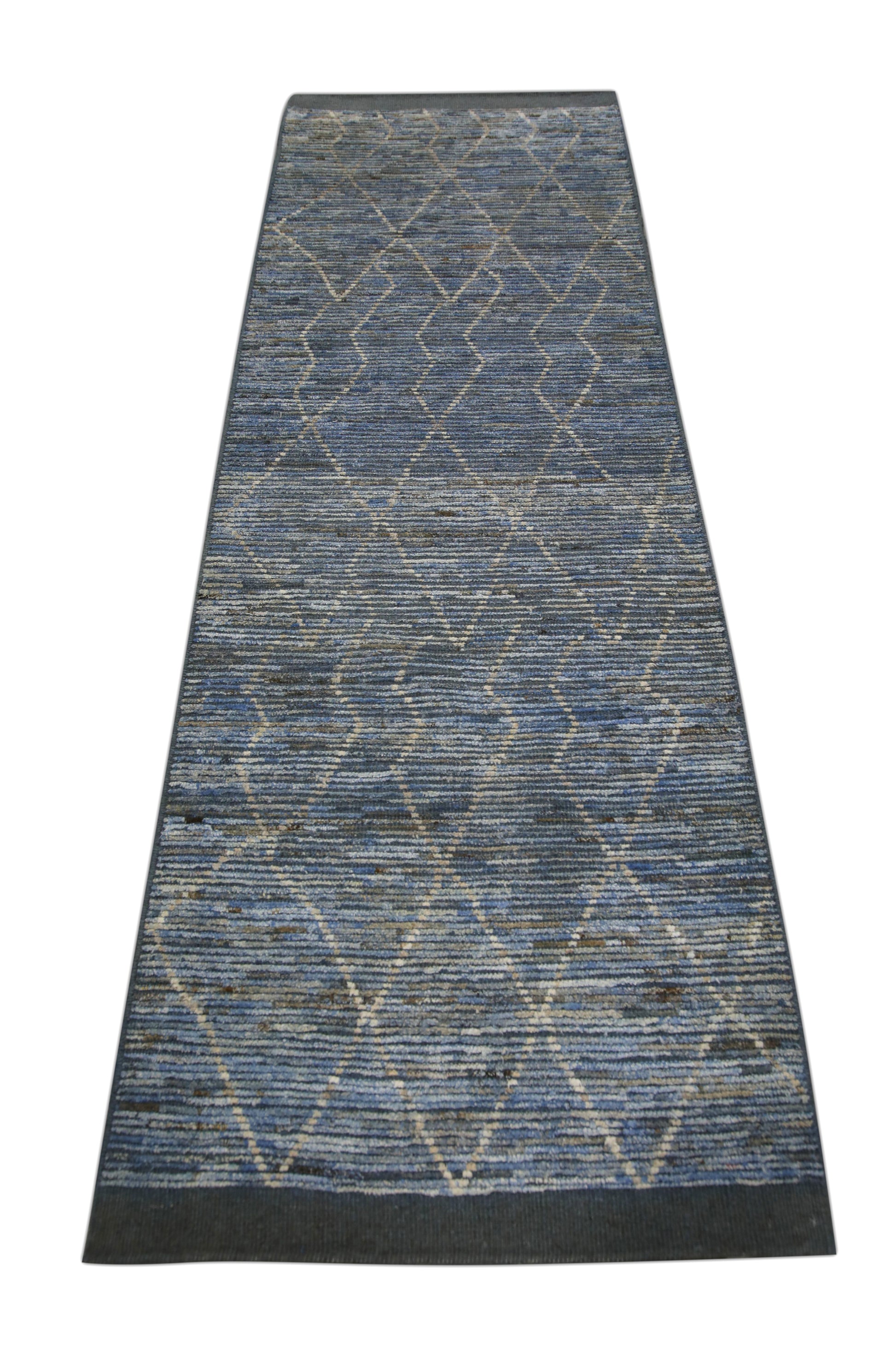 Turkish Tulu Rug Hand Knotted 2'9" x 8'7" #6007