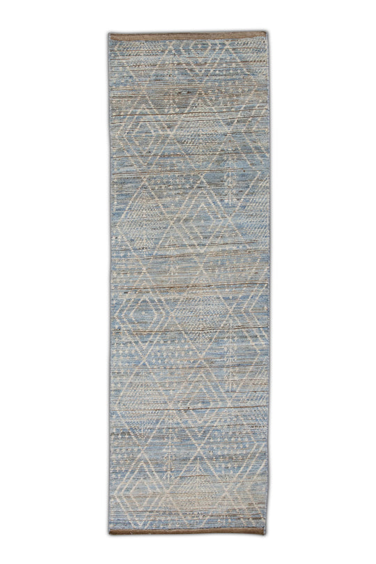 #M-6005 Hand Knotted Turkish Modern Rug 2'9" x 9'7"