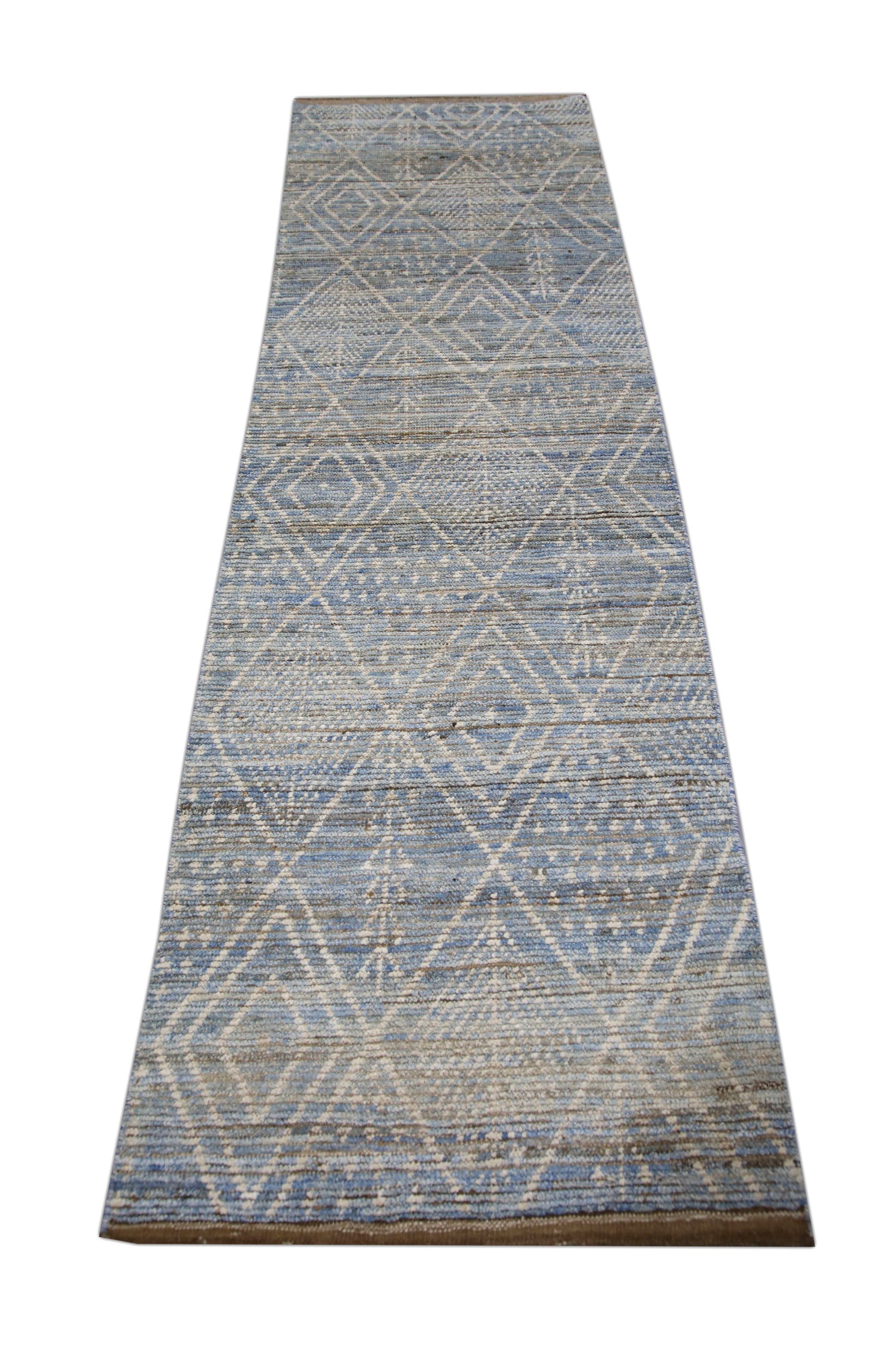 Turkish Tulu Rug Hand Knotted 2'9" x 9'7" #M-6005