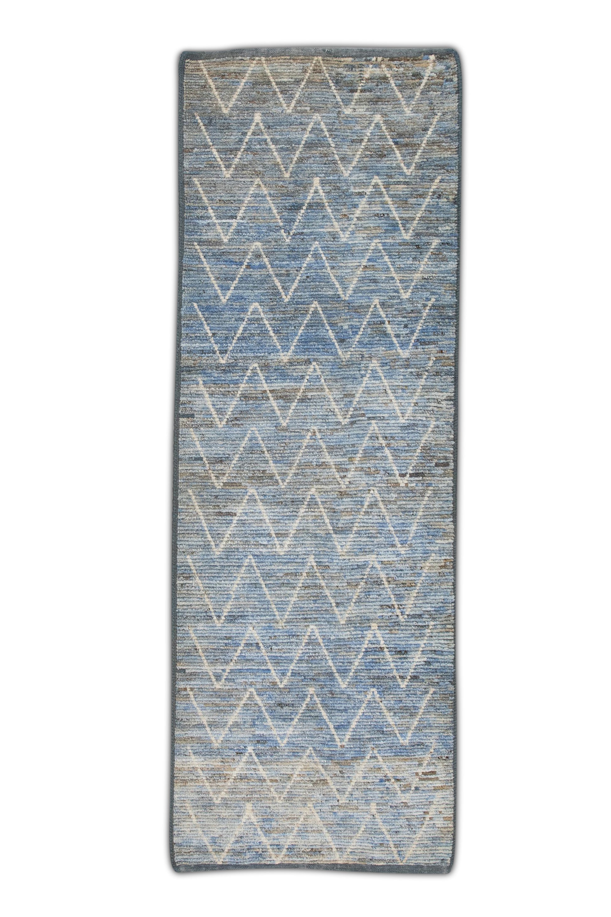 Turkish Tulu Rug Hand Knotted 2'9" x 8'1" #6008