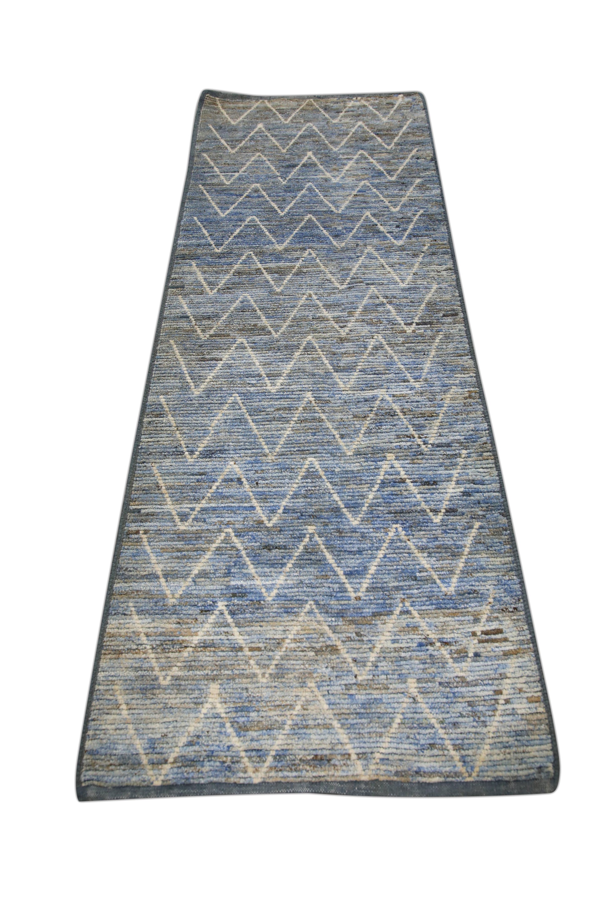 Turkish Tulu Rug Hand Knotted 2'9" x 8'1" #6008