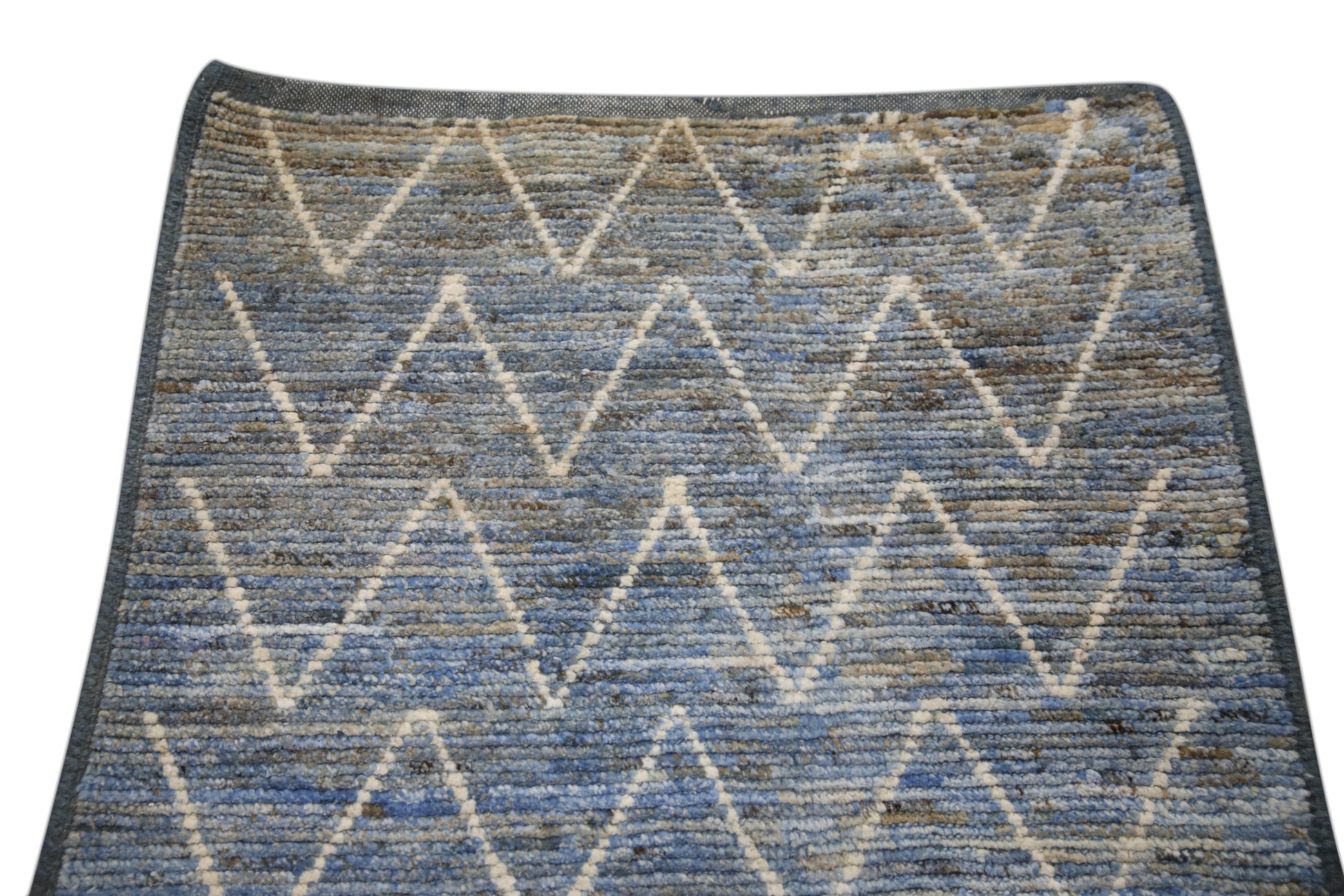 Turkish Tulu Rug Hand Knotted 2'9" x 8'1" #6008