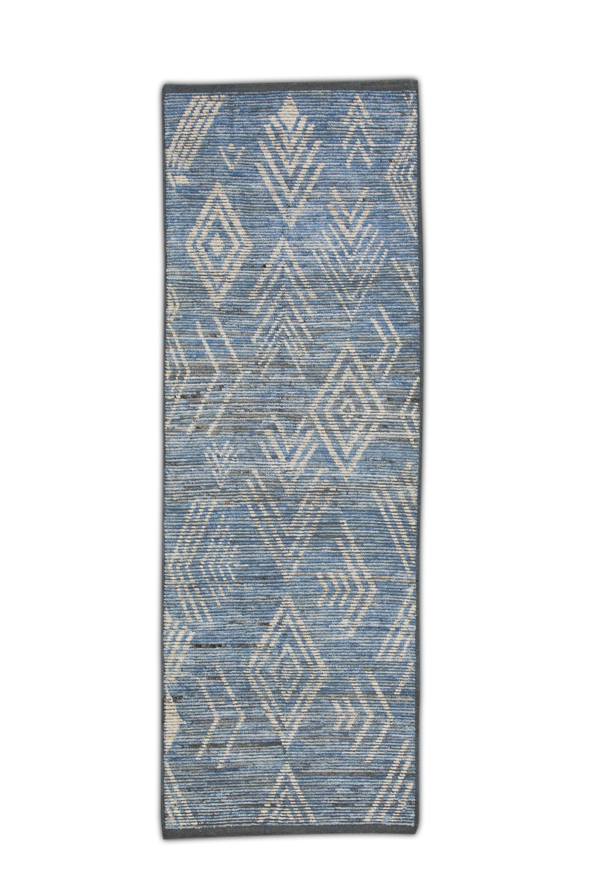 Turkish Tulu Rug Hand Knotted 2'10" x 8'2" #6009