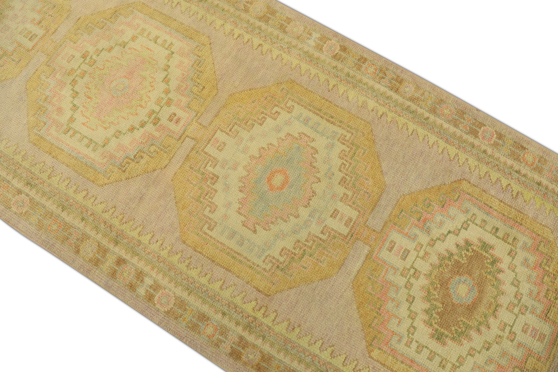 Turkish Oushak  Runner Rug 3'2" x 11'11" #896