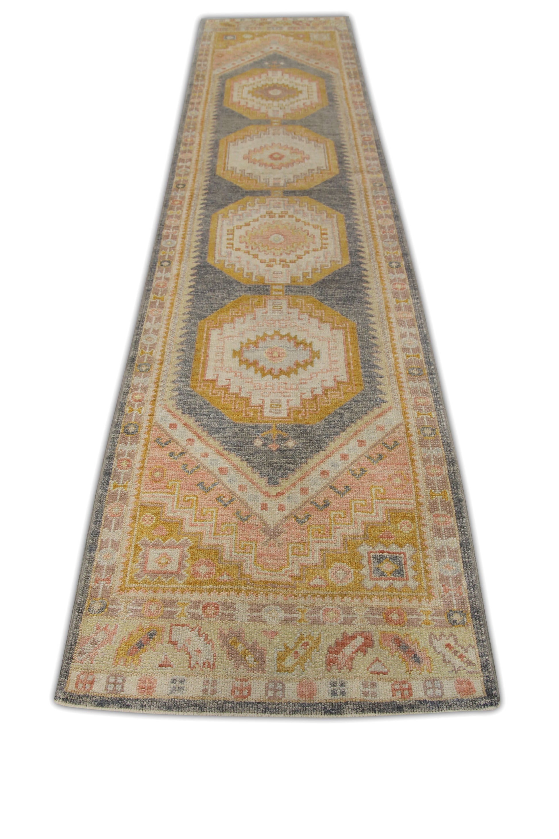 Turkish Oushak Rug 3'1" x 12'7" #6383