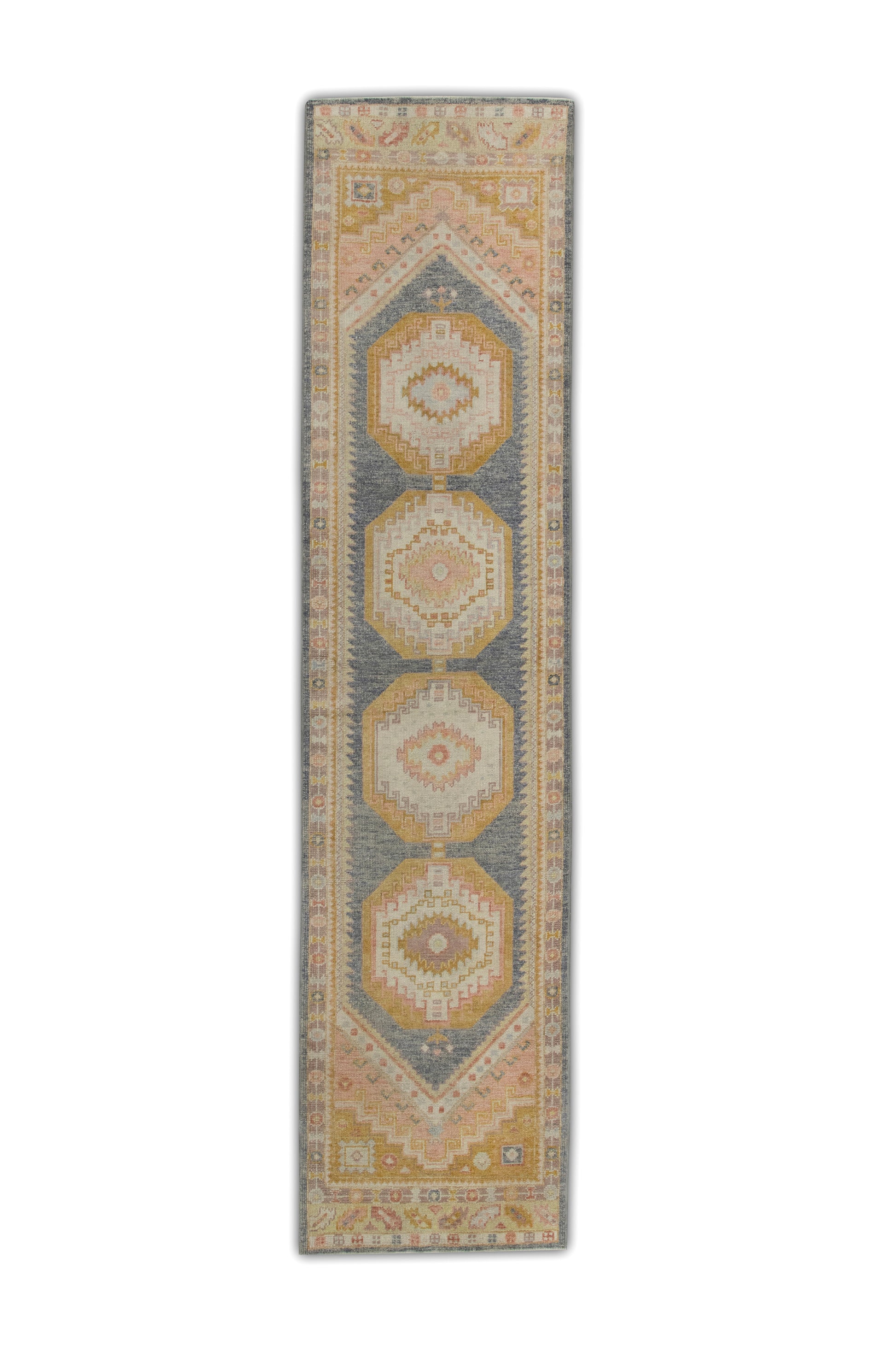 Turkish Oushak Rug 3'1" x 12'7" #6383
