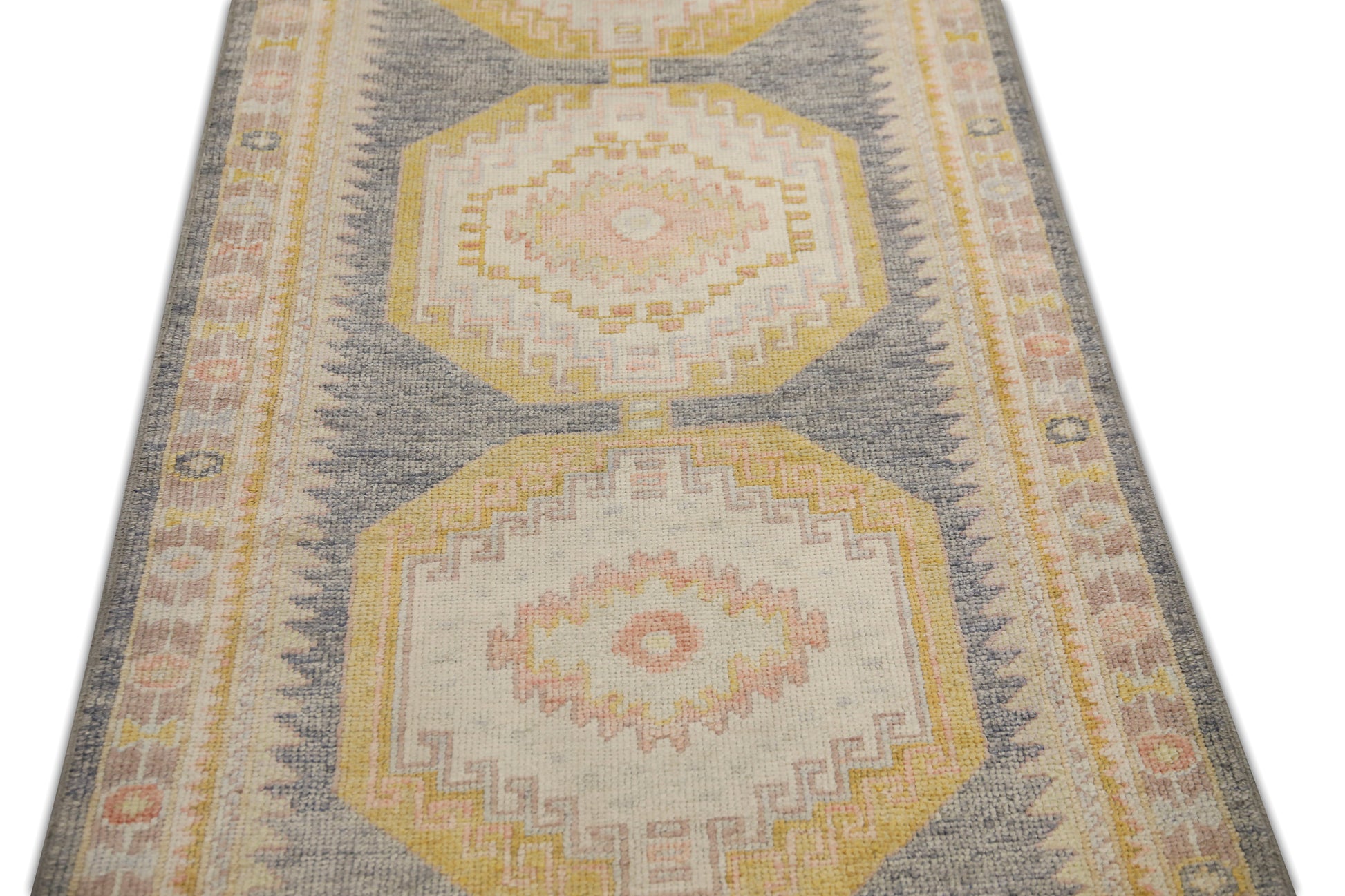 Turkish Oushak Rug 3'1" x 12'7" #6383