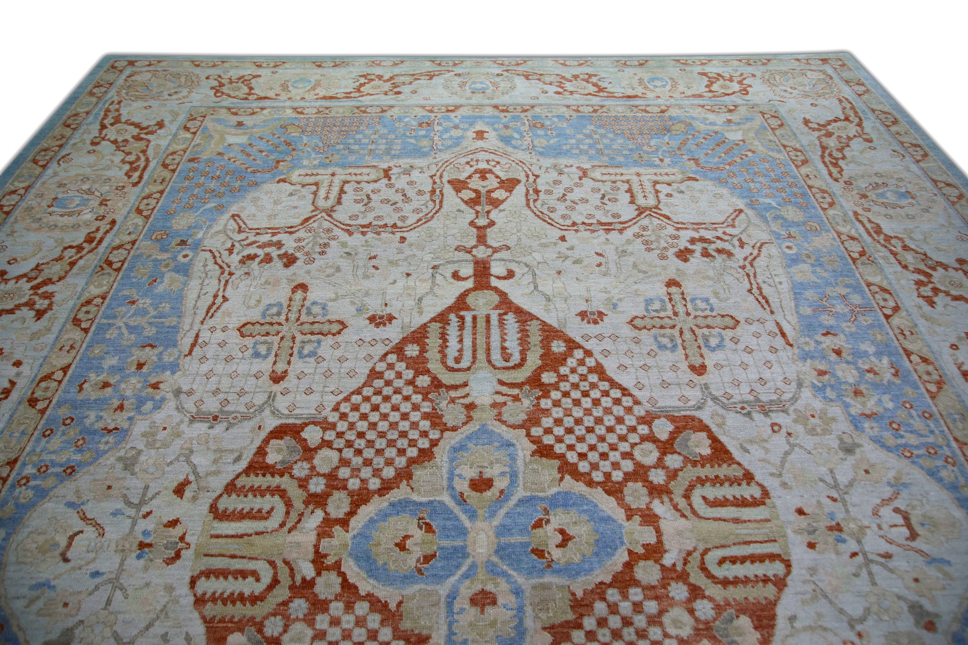 Turkish Antique Look Oushak Rug 10'5" x 14'  #5049