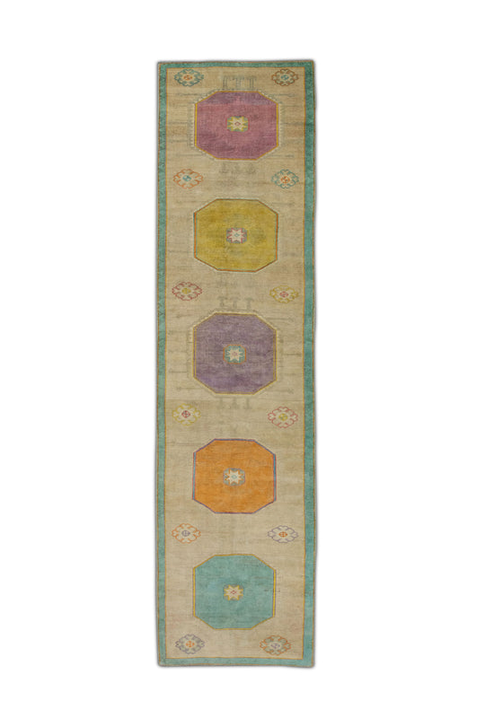 #286 Turkish Vintage Anatolian Rug  3' x 12'3"