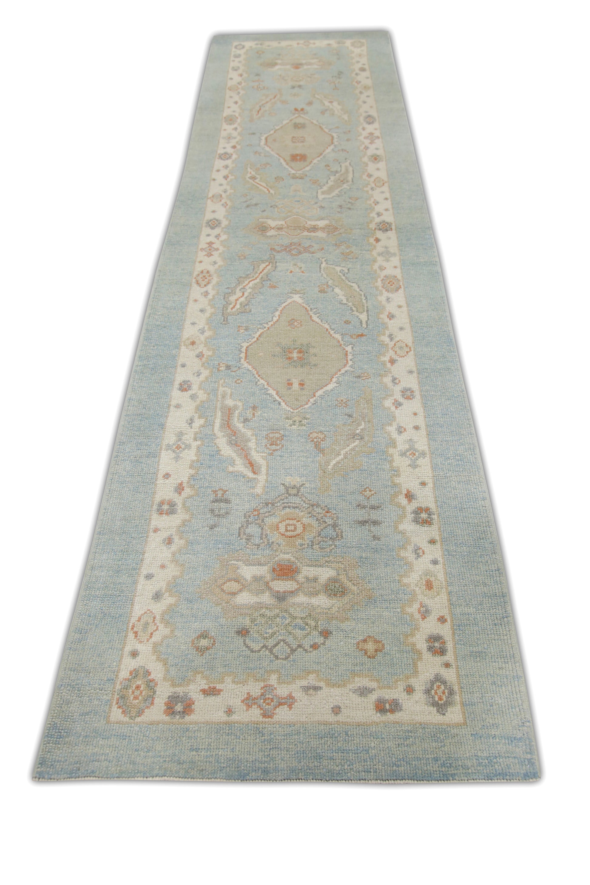 Turkish Oushak Rug 3' x 12'1" #6670