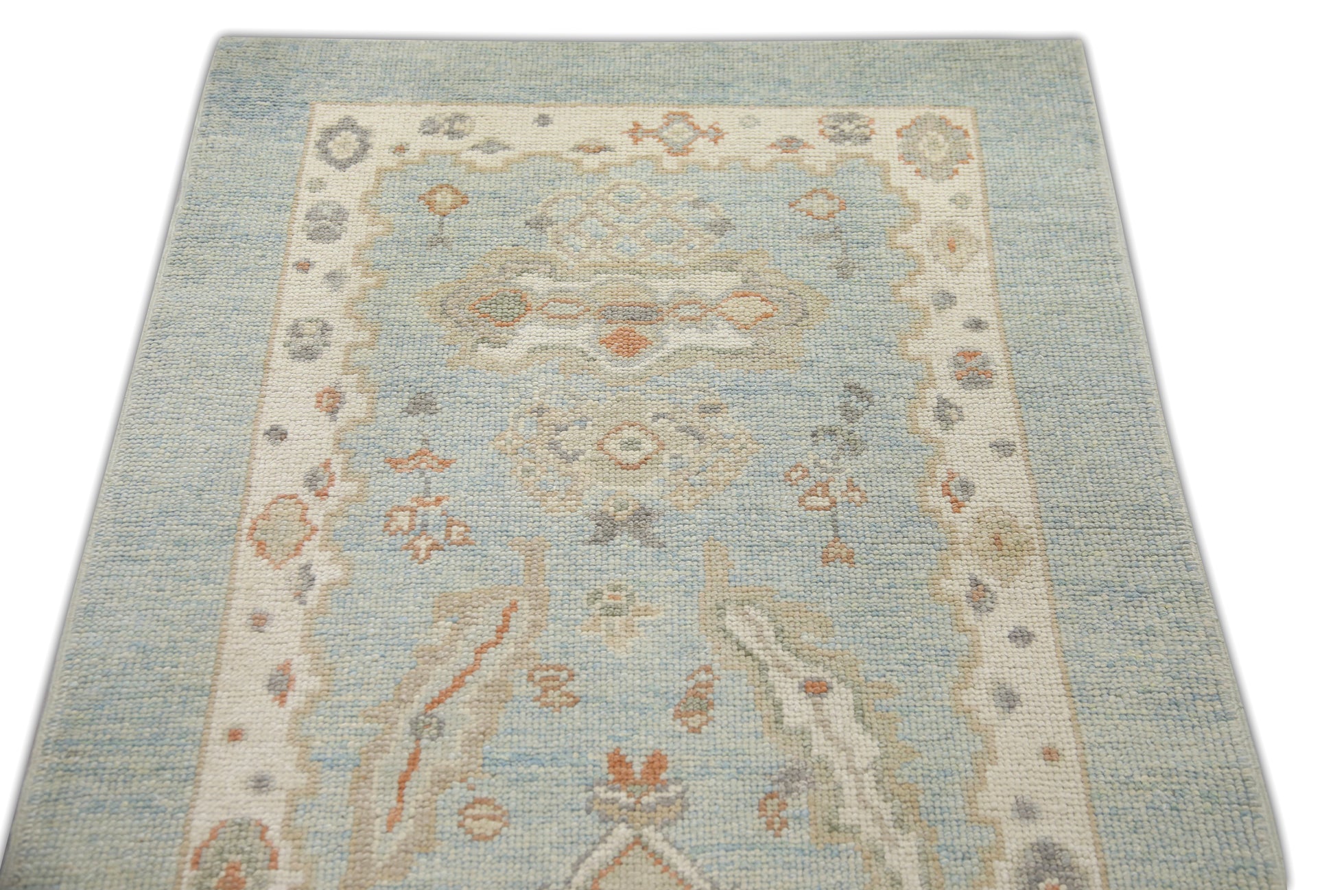 Turkish Oushak Rug 3' x 12'1" #6670