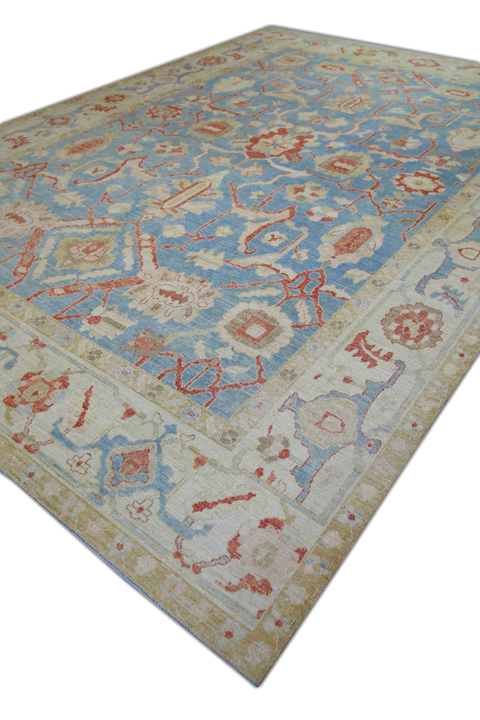 Turkish Antique Look Oushak Rug 10' x 13'11"  #5921