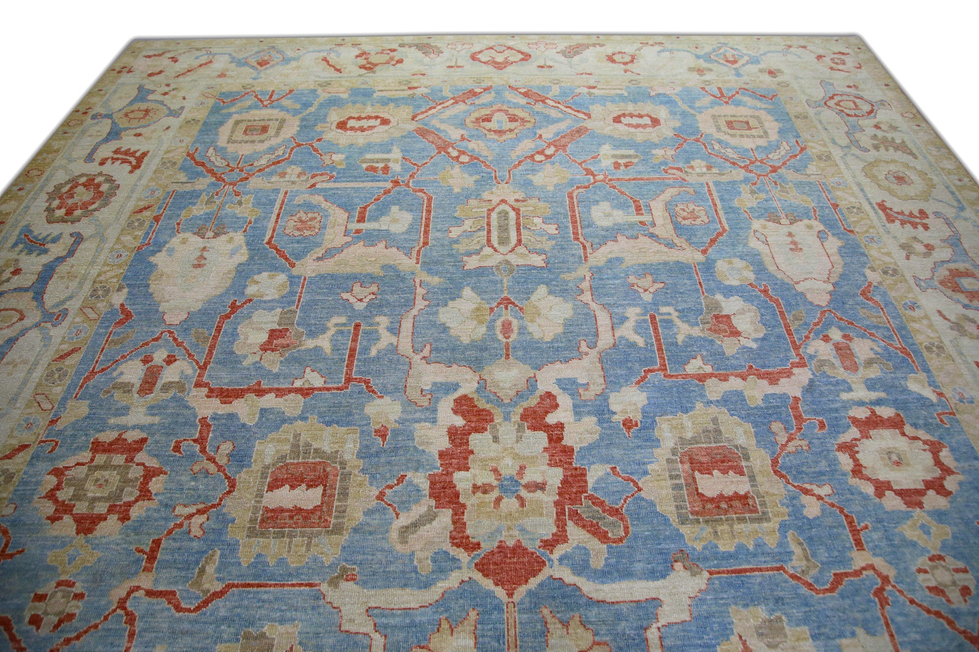 Turkish Antique Look Oushak Rug 10' x 13'11"  #5921