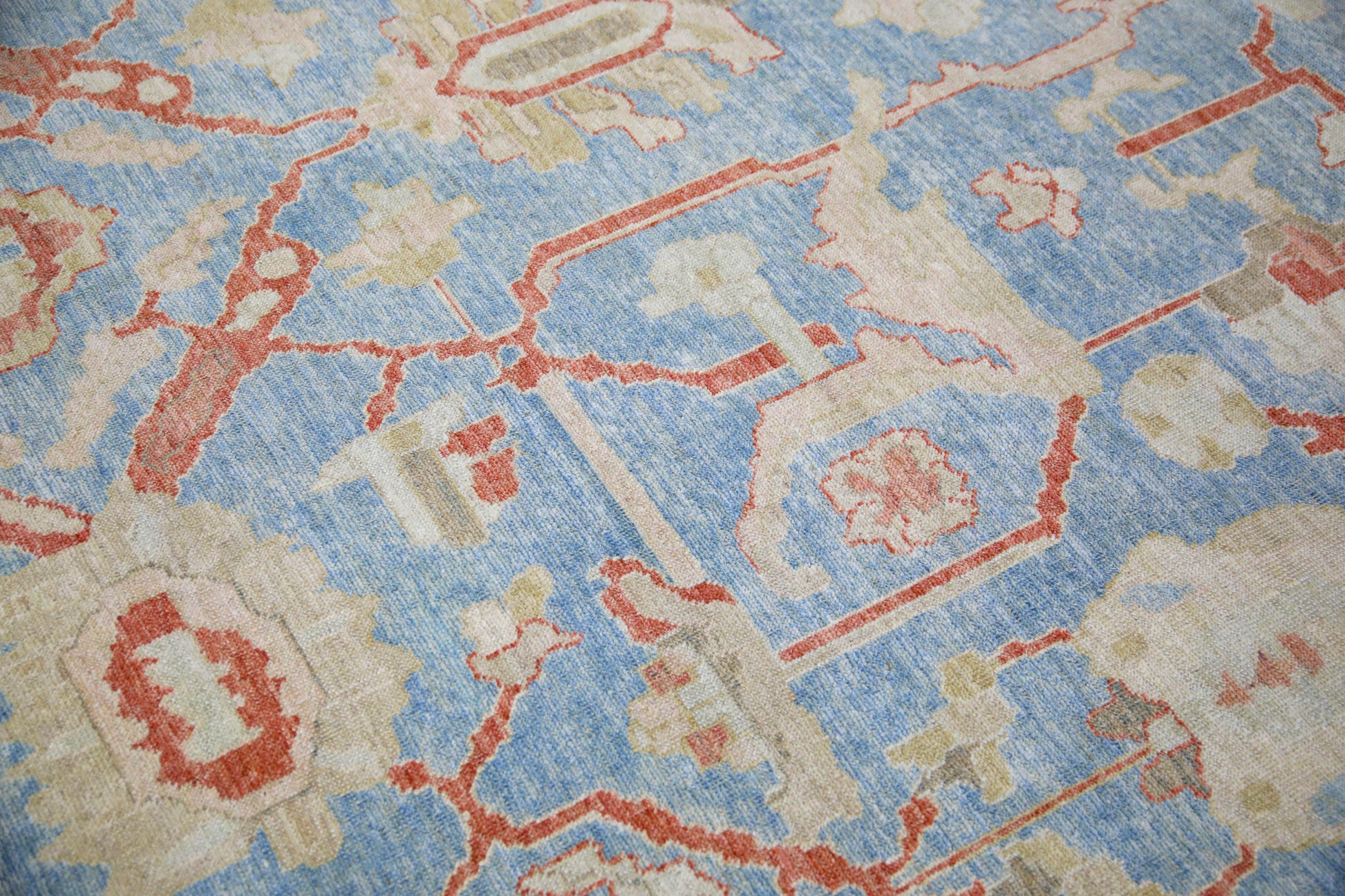 Turkish Antique Look Oushak Rug 10' x 13'11"  #5921