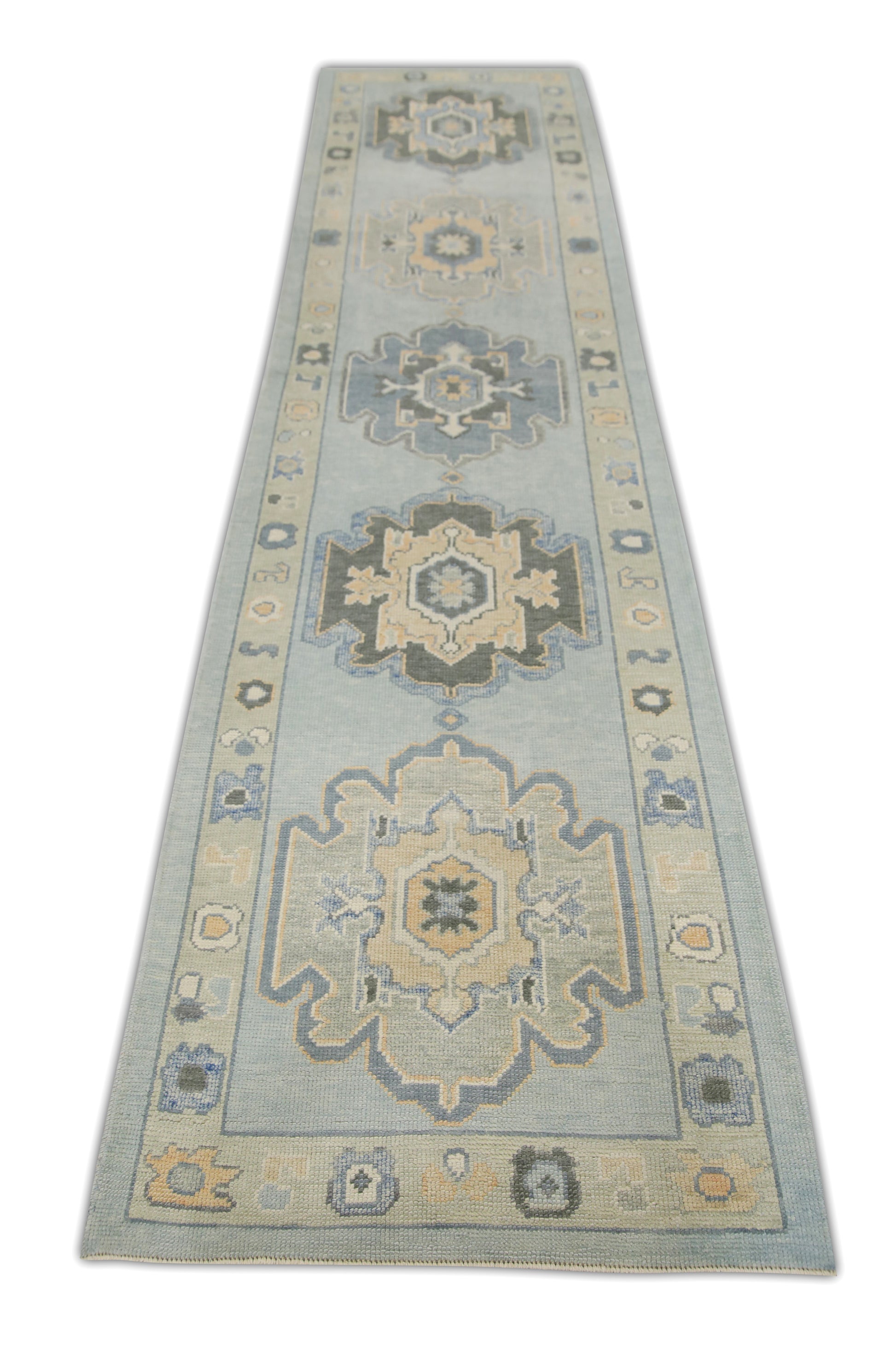 Turkish Oushak Rug 3'1" x 12'6" #7046