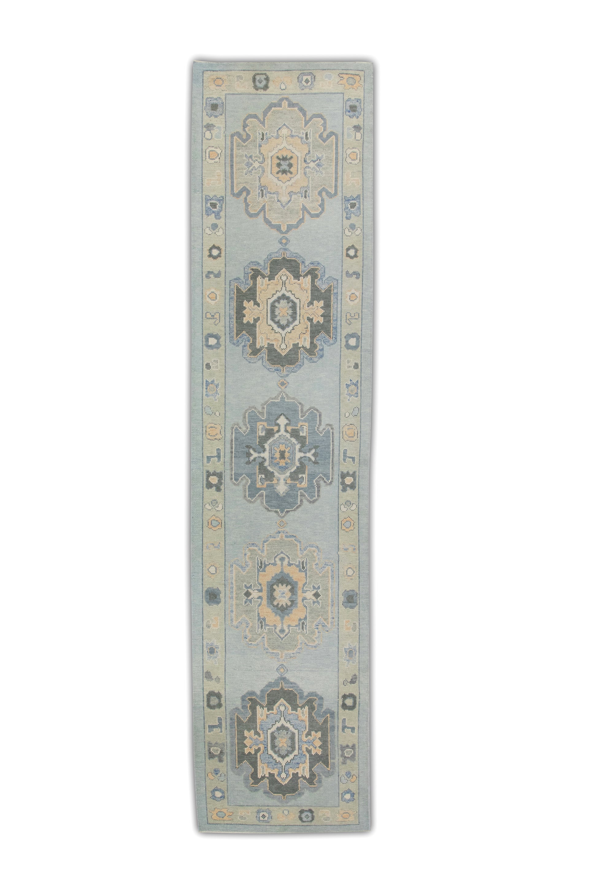 Turkish Oushak Rug 3'1" x 12'6" #7046