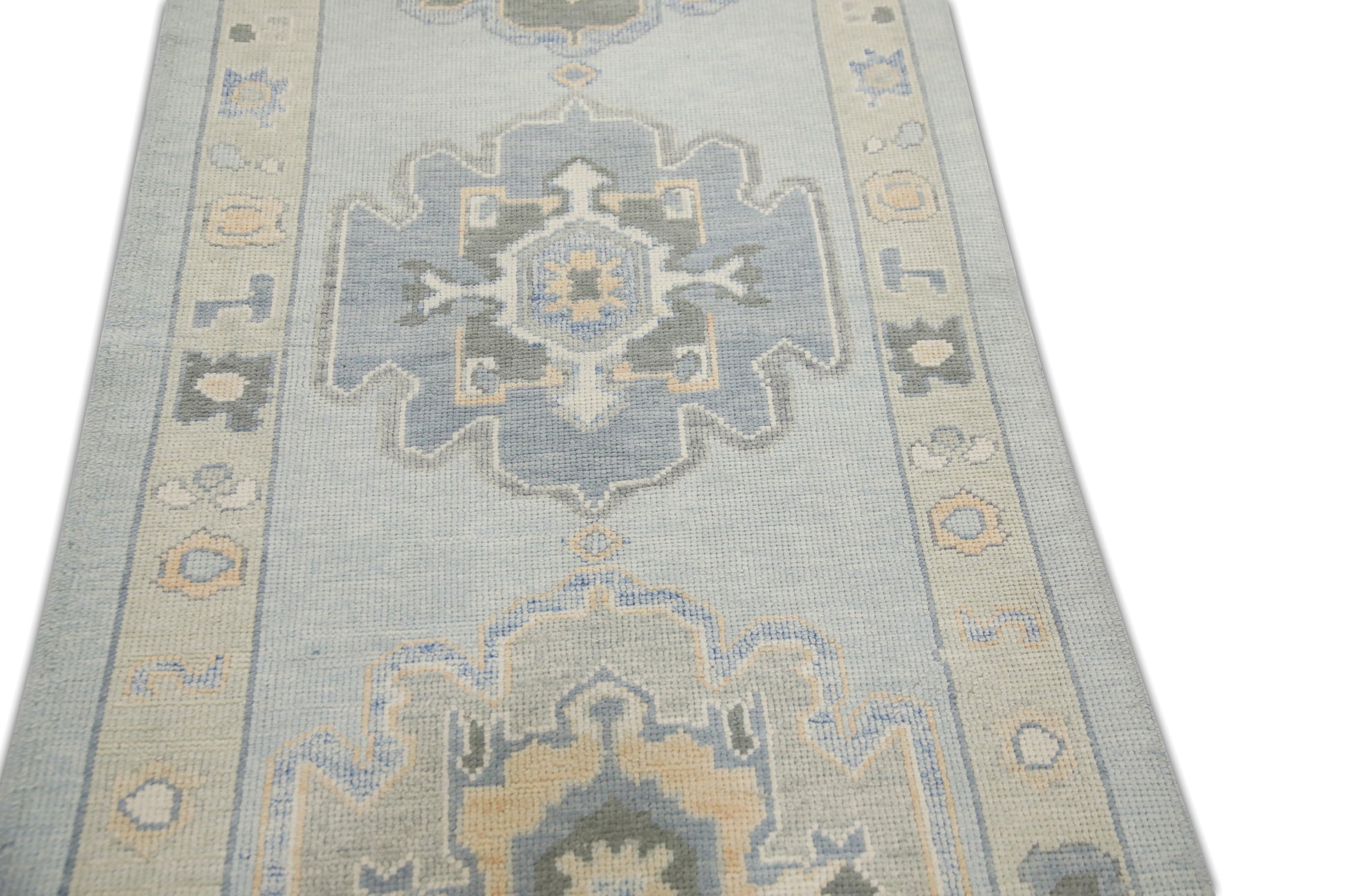 Turkish Oushak Rug 3'1" x 12'6" #7046