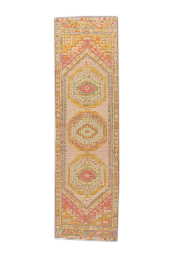 #721 Turkish Oushak 2'11" x 10'5"