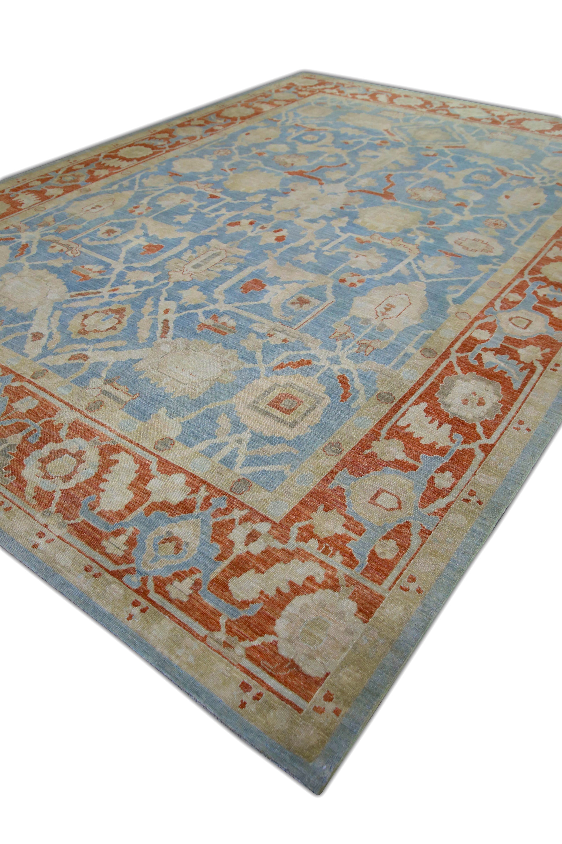 Turkish Antique Look Oushak Rug 10' x 14'1"  #5934