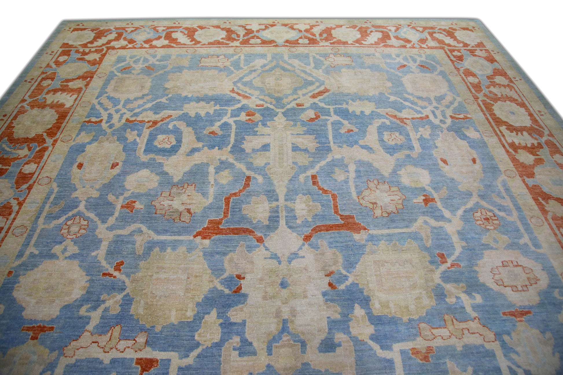 Turkish Antique Look Oushak Rug 10' x 14'1"  #5934