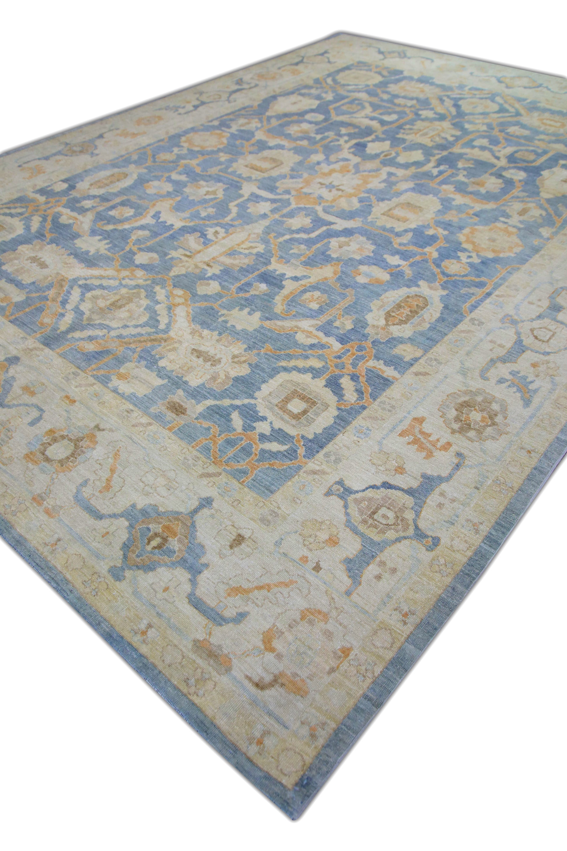 Turkish Antique Look Oushak Rug 10' x 13'9"  #5973