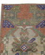 Oriental Hand Knotted Vintage Turkish Mini Rug 1'5" x 2'10" #8968