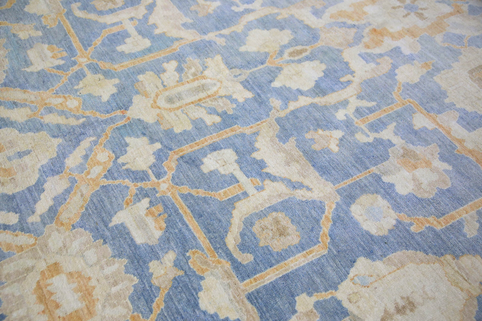 Turkish Antique Look Oushak Rug 10' x 13'9"  #5973