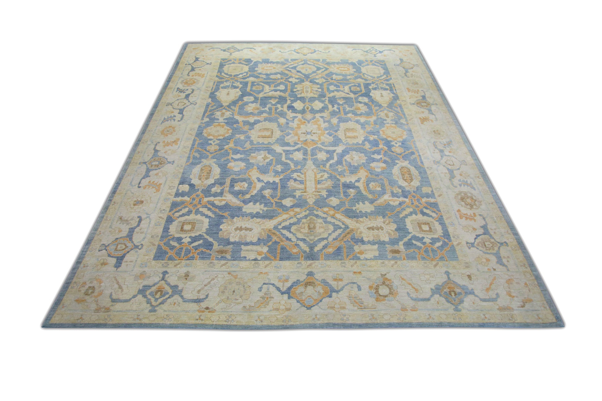 Turkish Antique Look Oushak Rug 10' x 13'9"  #5973