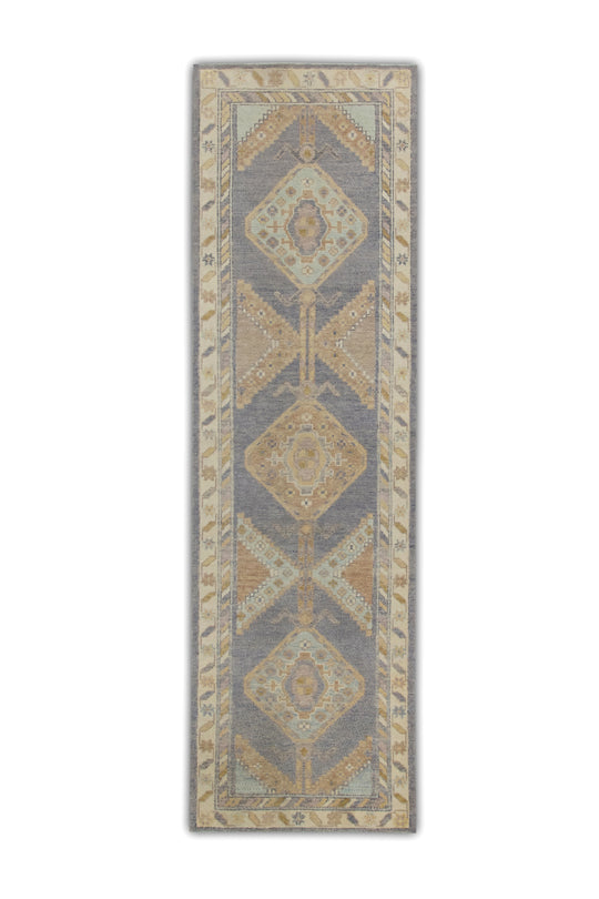 #6353 Turkish Oushak 3'1" x 10'1"