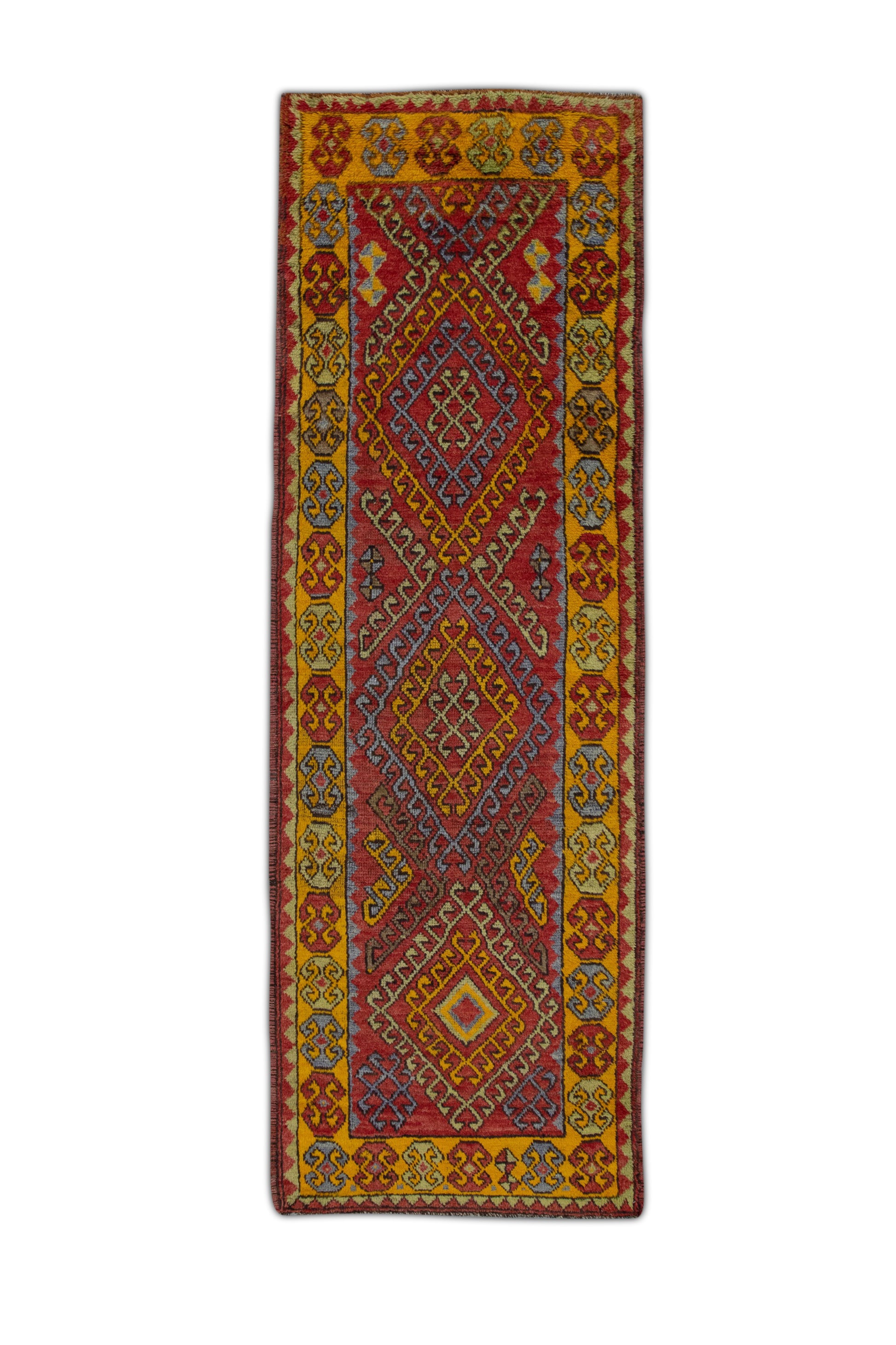 Turkish Vintage Anatolian Rug  3'4" x 10'3" #208