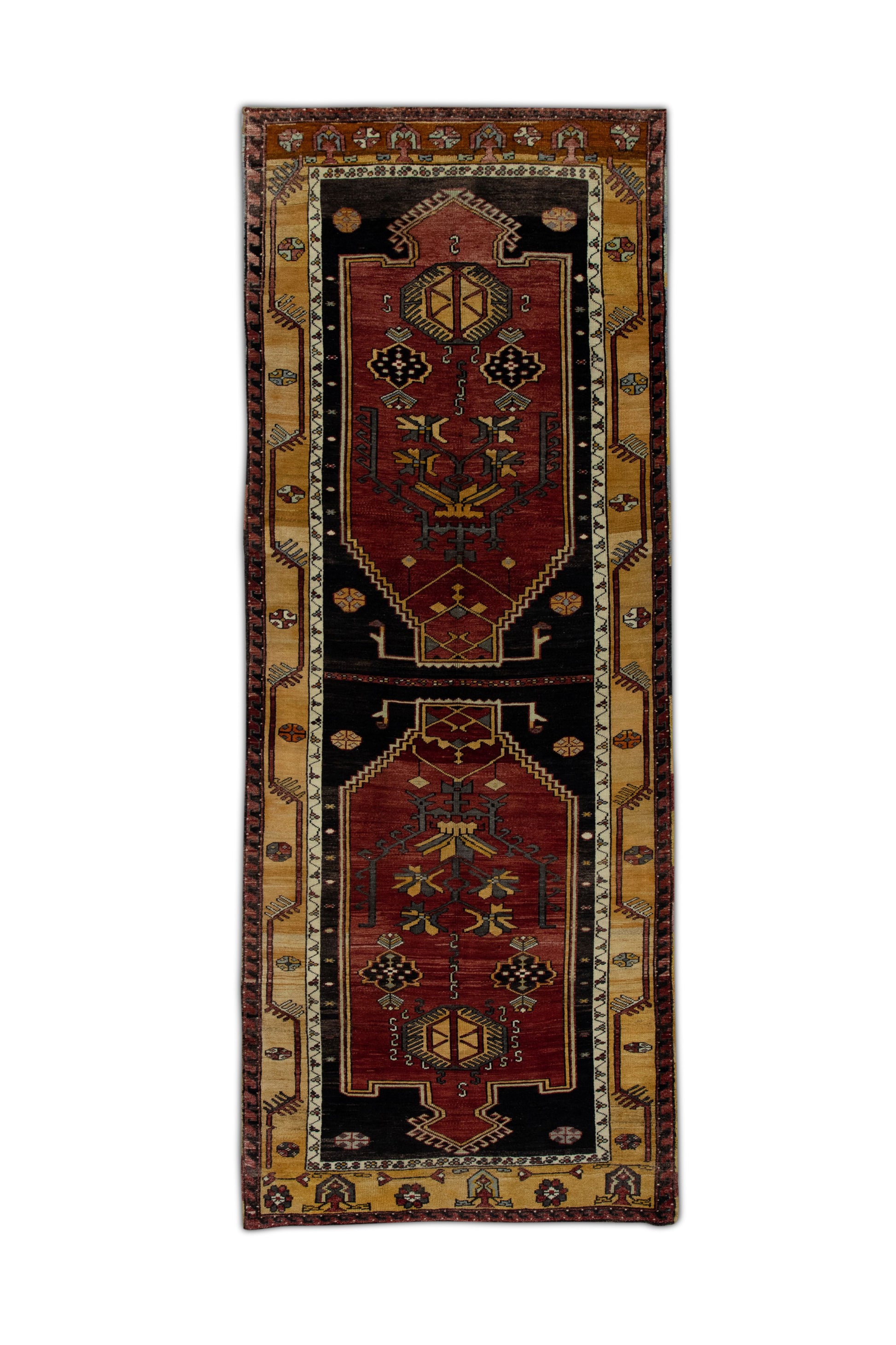 Turkish Vintage Anatolian Rug  4' x 10'8" #209