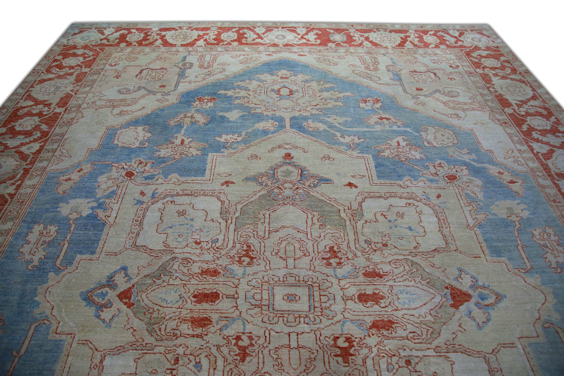 Turkish Antique Look Oushak Rug 10'4" x 14'3"  #5975