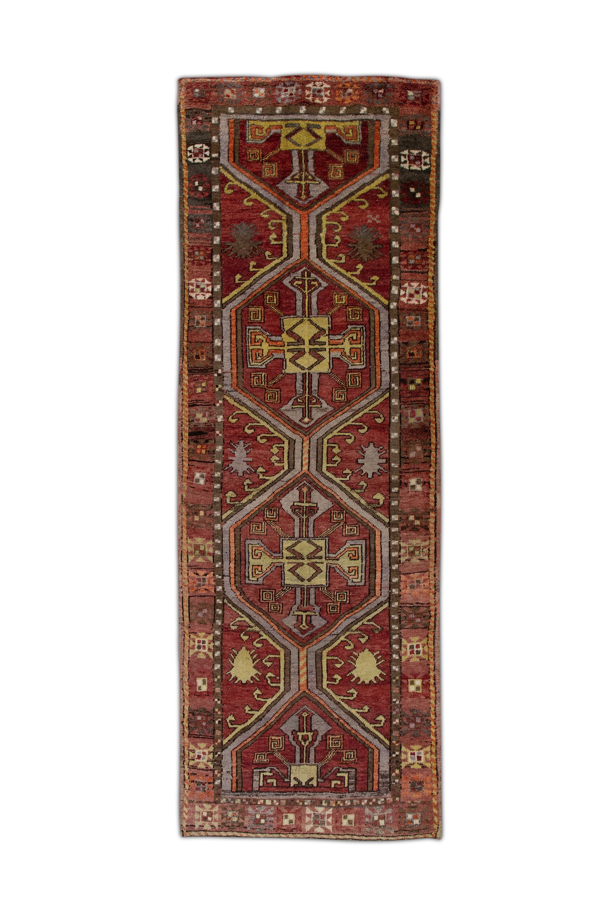 Turkish Vintage Anatolian Rug  4' x 11'9" #210