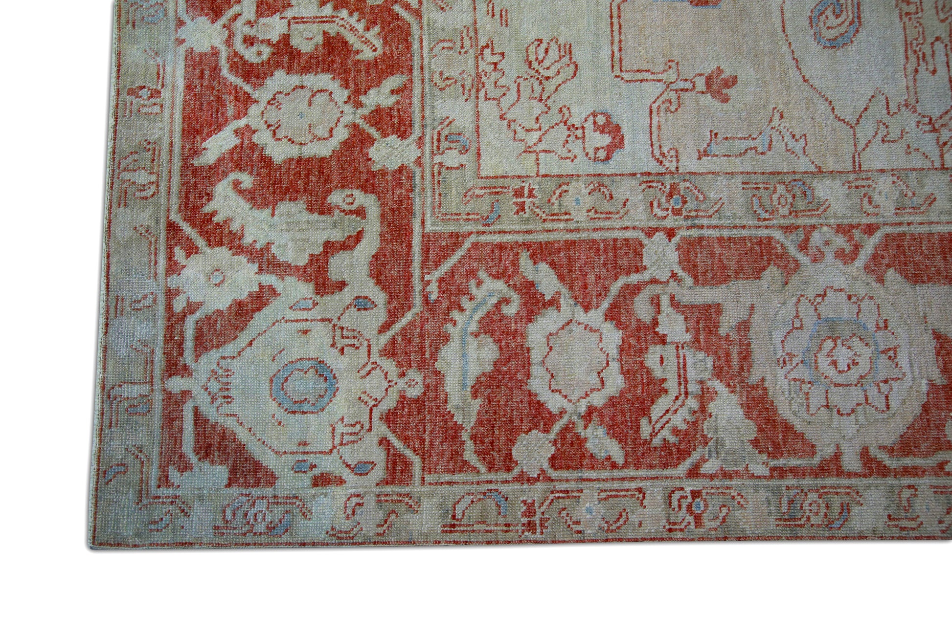 Turkish Antique Look Oushak Rug 10'4" x 14'3"  #5975